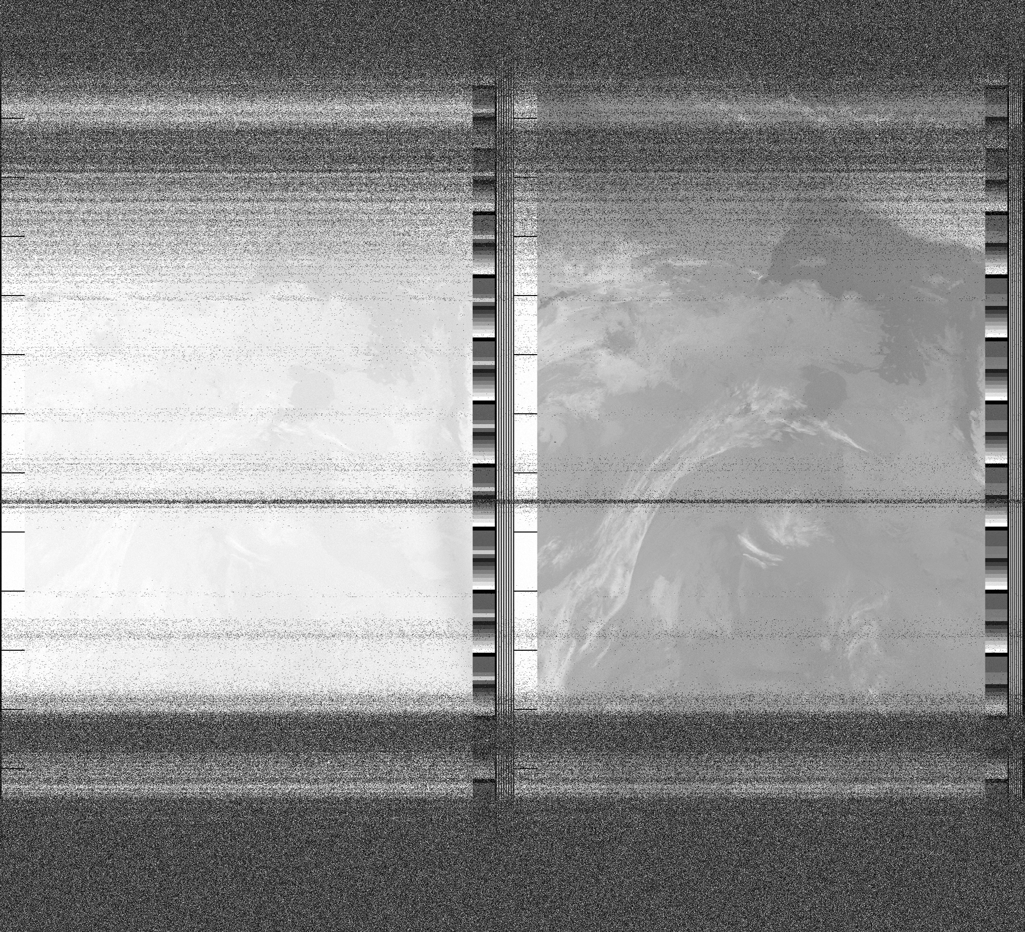 Pristine output with telemetry data withut cropping. Pristine images are
unenhanced, but normalised to produce images which represent,
as best as the software is able to, the original digital data. No attempt is made to temperature
normalise IR images. Disables gamma, sharpening, rotation, and other enhancements.