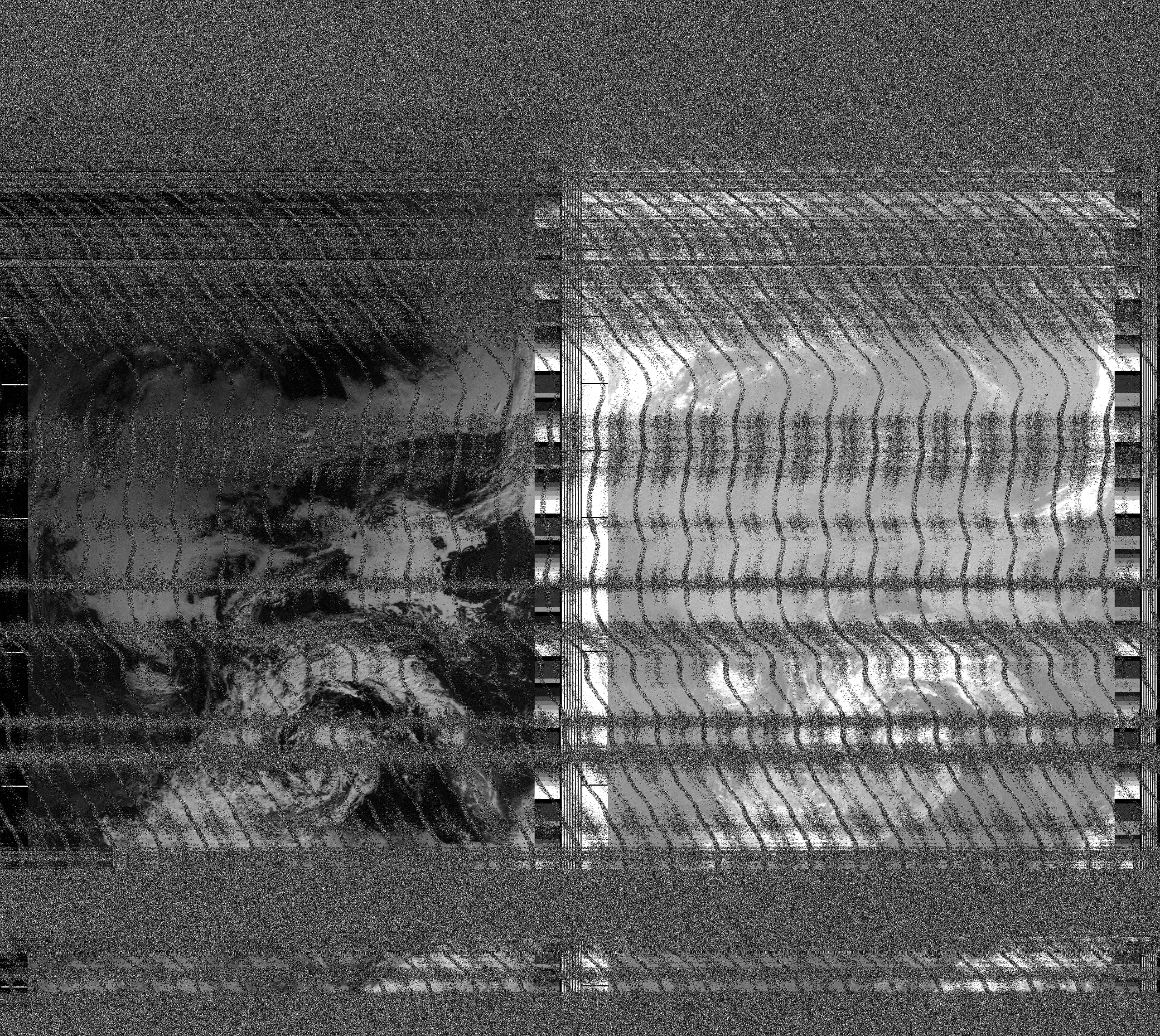 Pristine output with telemetry data withut cropping. Pristine images are
unenhanced, but normalised to produce images which represent,
as best as the software is able to, the original digital data. No attempt is made to temperature
normalise IR images. Disables gamma, sharpening, rotation, and other enhancements.