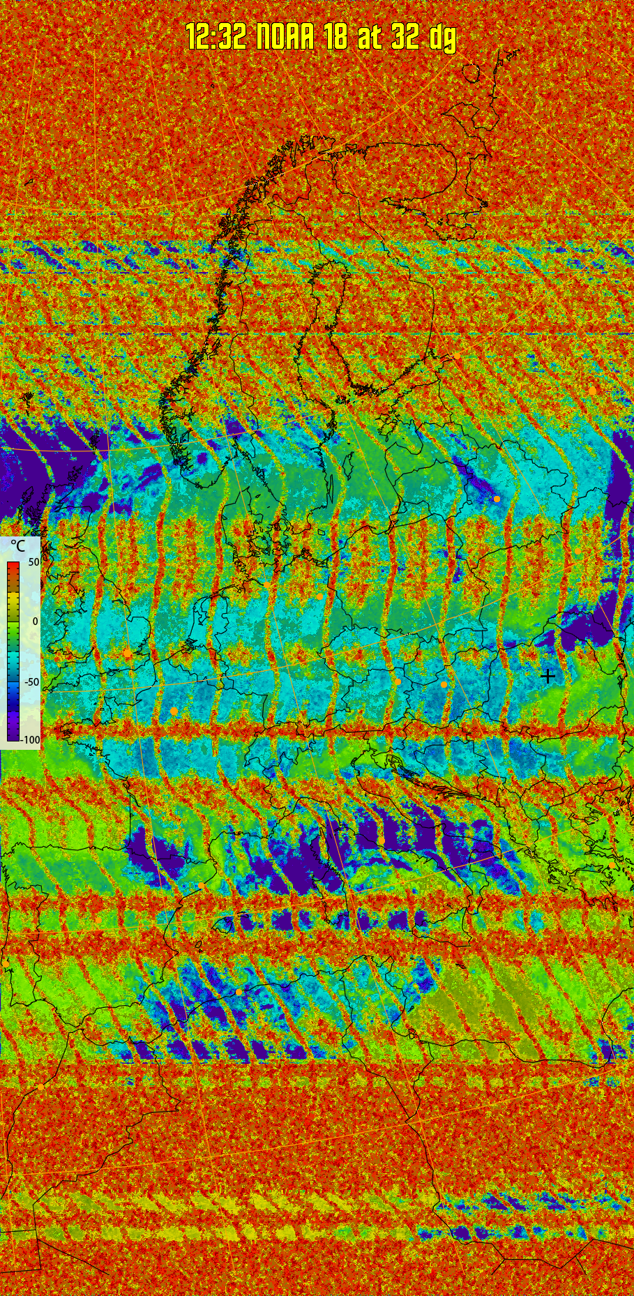 therm:
Produces a false colour image from NOAA APT images based on temperature.
Provides a good way of visualising cloud temperatures.