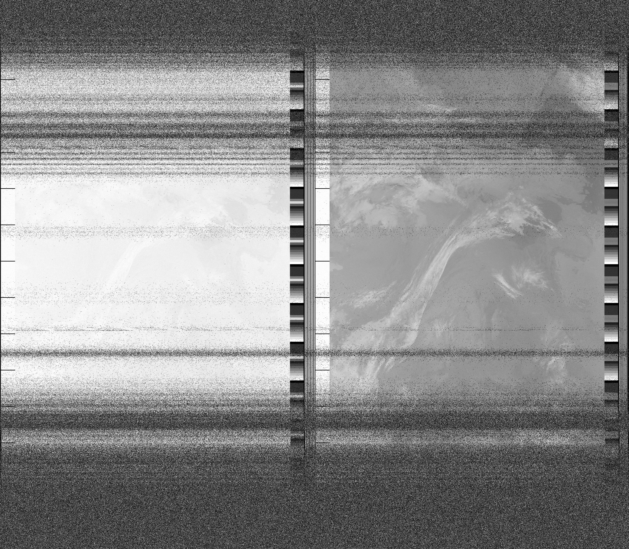 Pristine output with telemetry data withut cropping. Pristine images are
unenhanced, but normalised to produce images which represent,
as best as the software is able to, the original digital data. No attempt is made to temperature
normalise IR images. Disables gamma, sharpening, rotation, and other enhancements.