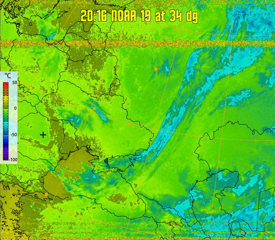 therm:
Produces a false colour image from NOAA APT images based on temperature.
Provides a good way of visualising cloud temperatures.