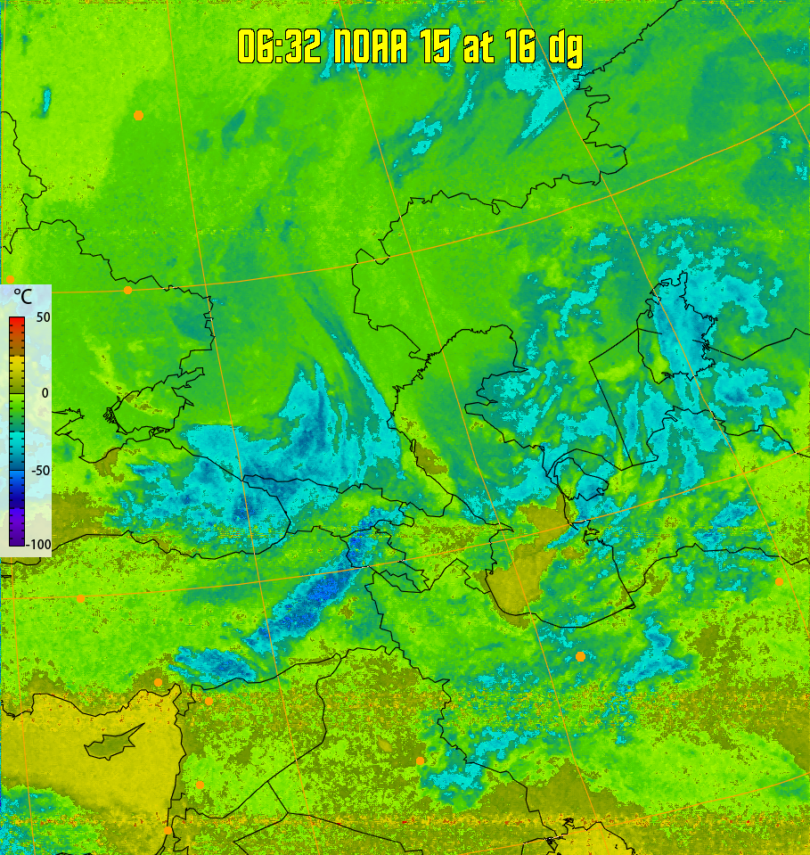 therm:
Produces a false colour image from NOAA APT images based on temperature.
Provides a good way of visualising cloud temperatures.