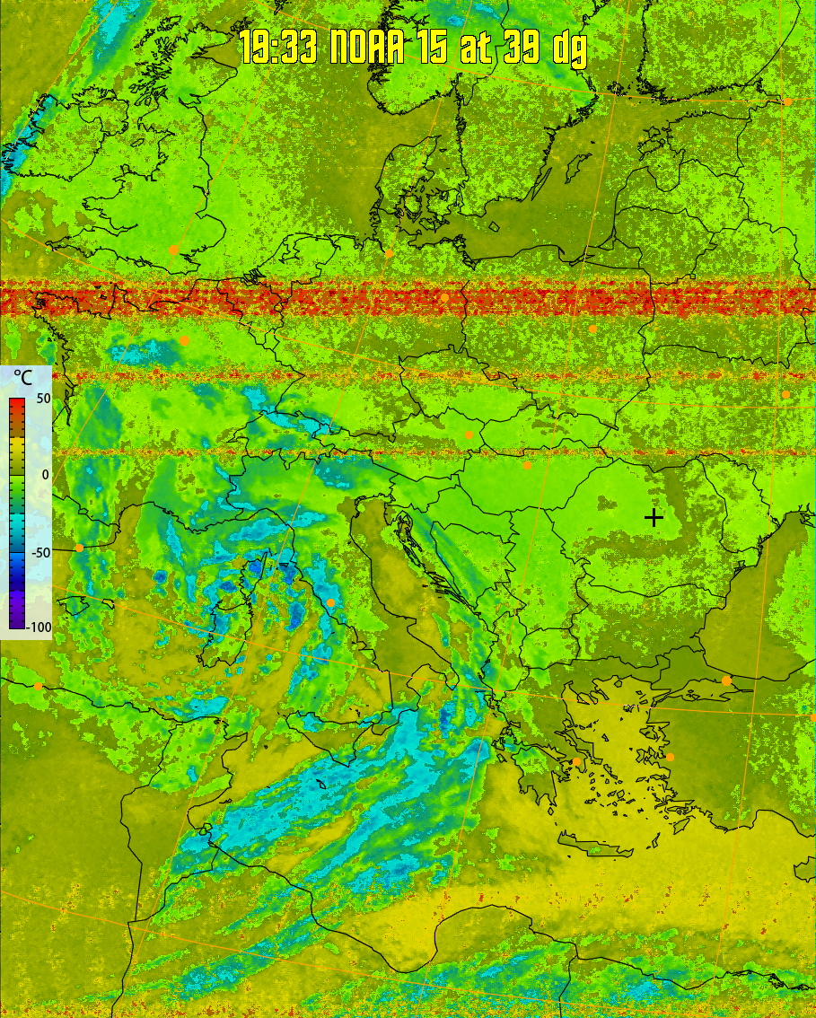 therm:
Produces a false colour image from NOAA APT images based on temperature.
Provides a good way of visualising cloud temperatures.