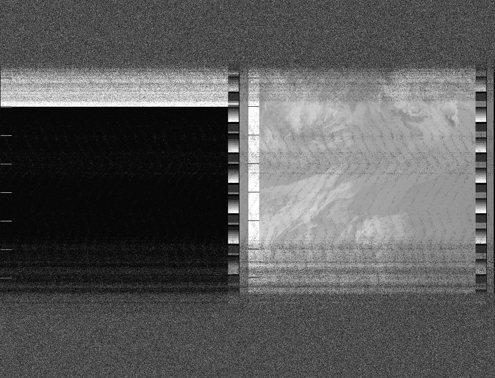 Pristine output with telemetry data withut cropping. Pristine images are
unenhanced, but normalised to produce images which represent,
as best as the software is able to, the original digital data. No attempt is made to temperature
normalise IR images. Disables gamma, sharpening, rotation, and other enhancements.