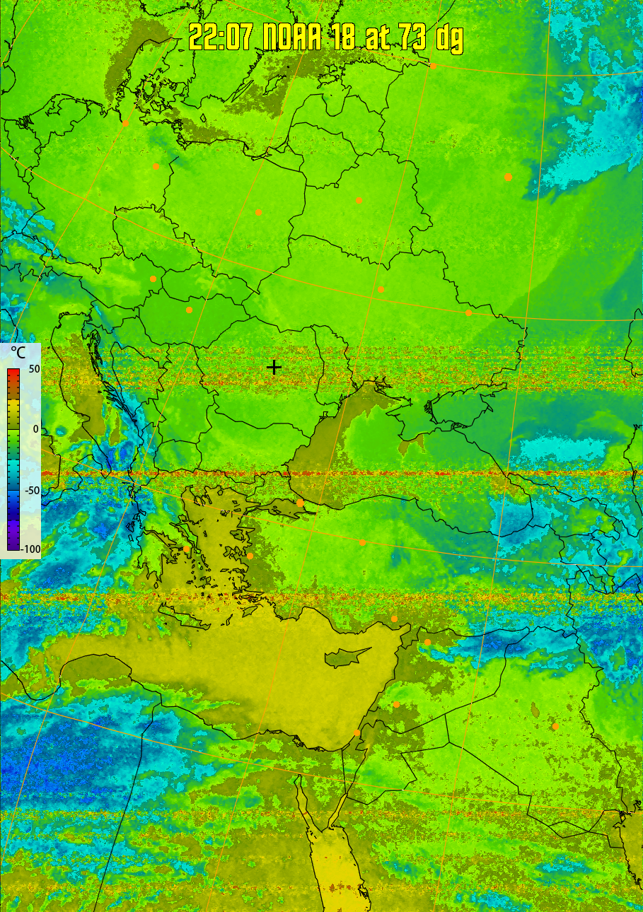 therm:
Produces a false colour image from NOAA APT images based on temperature.
Provides a good way of visualising cloud temperatures.