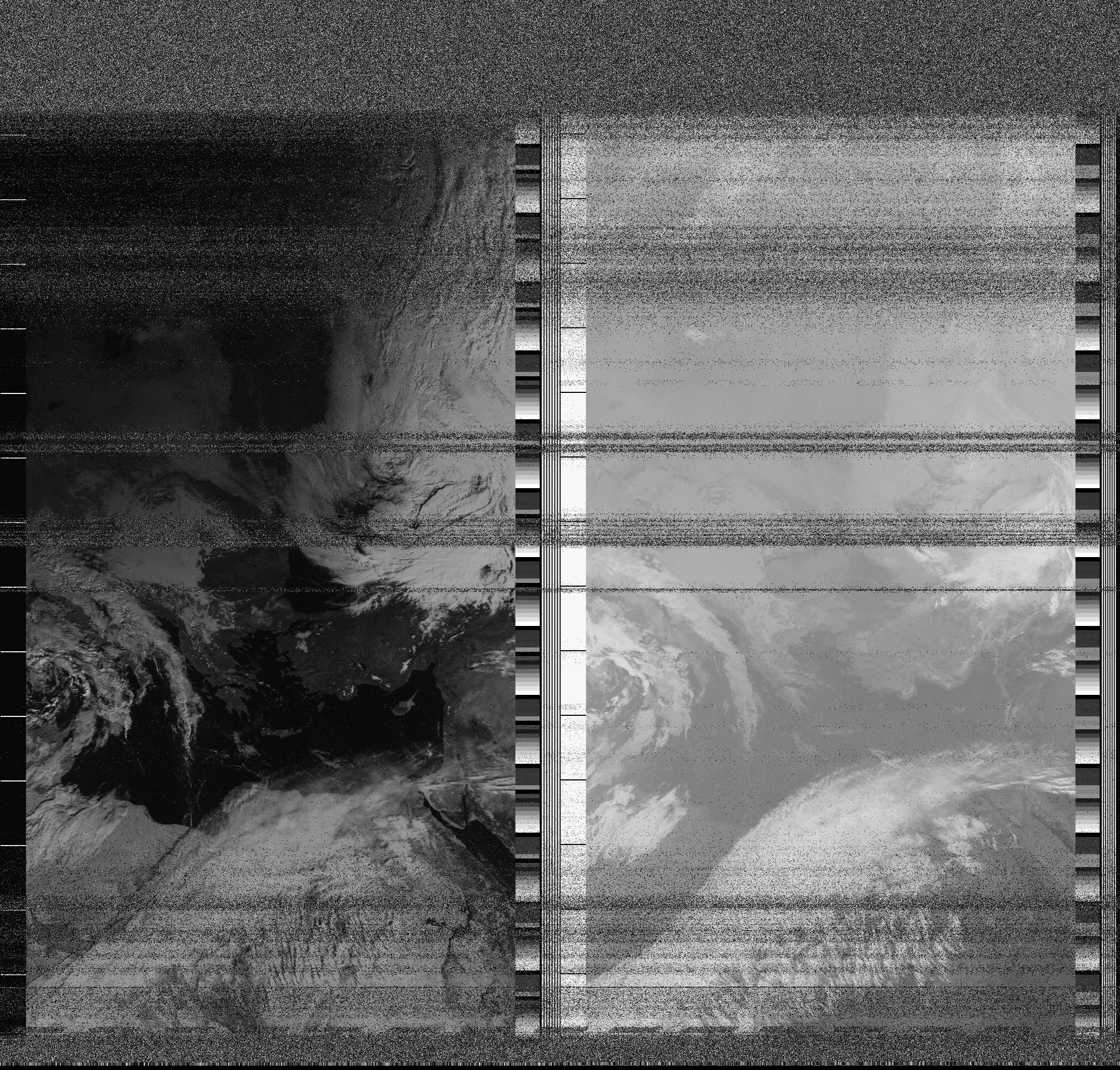 Pristine output with telemetry data withut cropping. Pristine images are
unenhanced, but normalised to produce images which represent,
as best as the software is able to, the original digital data. No attempt is made to temperature
normalise IR images. Disables gamma, sharpening, rotation, and other enhancements.