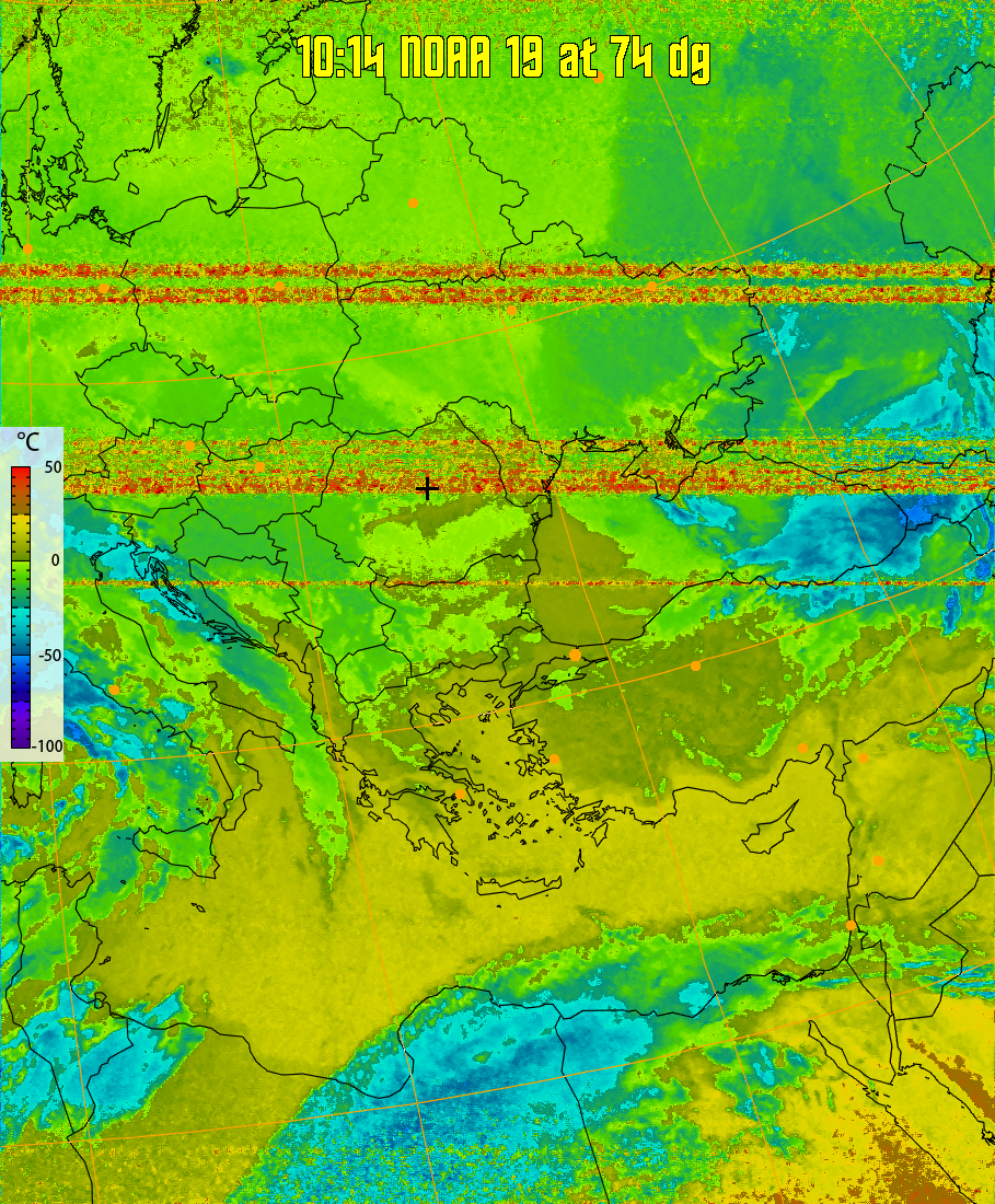 therm:
Produces a false colour image from NOAA APT images based on temperature.
Provides a good way of visualising cloud temperatures.