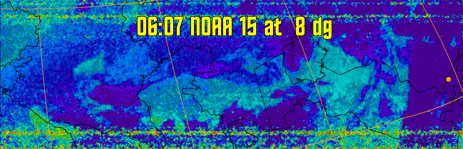 therm:
Produces a false colour image from NOAA APT images based on temperature.
Provides a good way of visualising cloud temperatures.