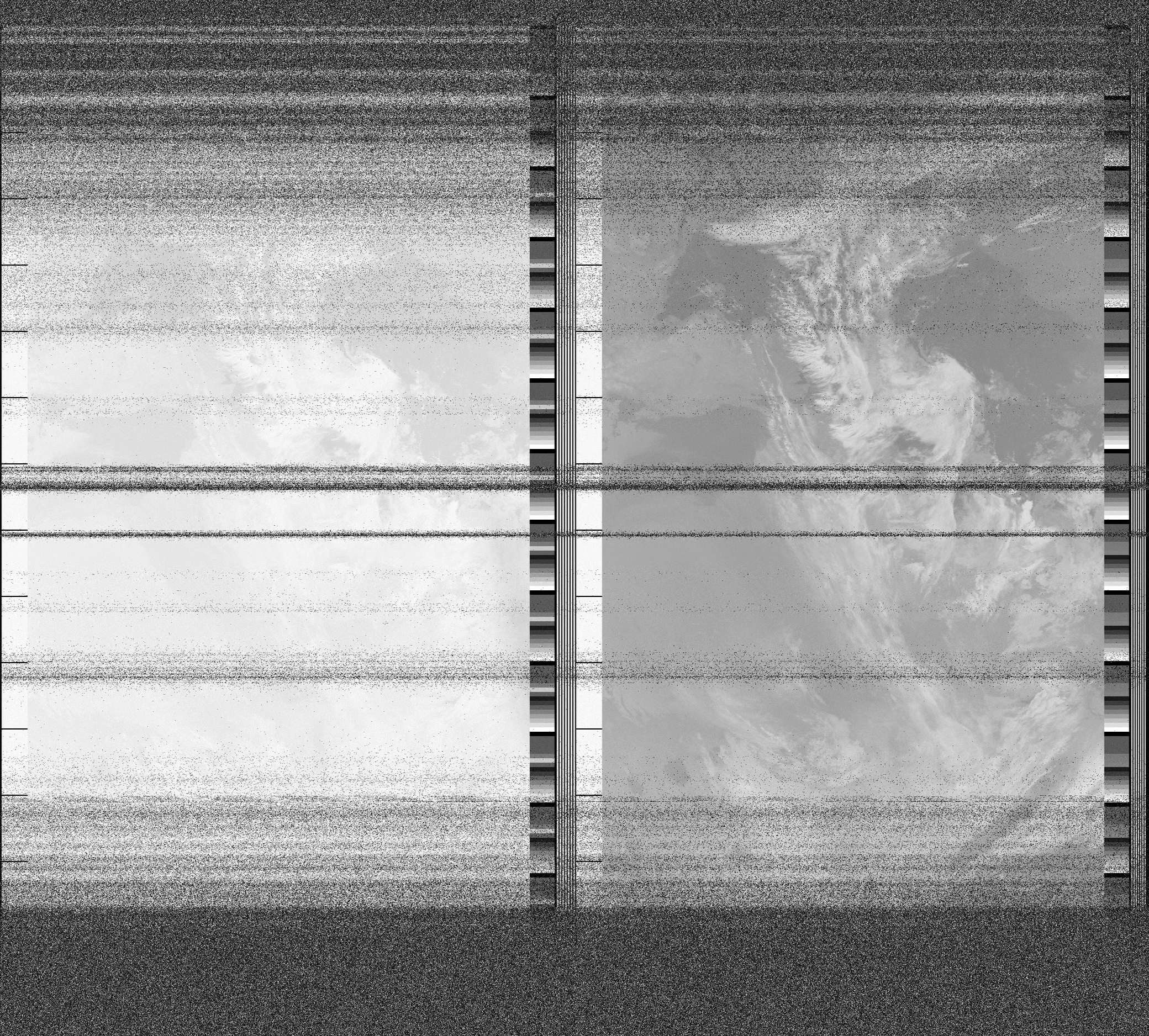 Pristine output with telemetry data withut cropping. Pristine images are
unenhanced, but normalised to produce images which represent,
as best as the software is able to, the original digital data. No attempt is made to temperature
normalise IR images. Disables gamma, sharpening, rotation, and other enhancements.