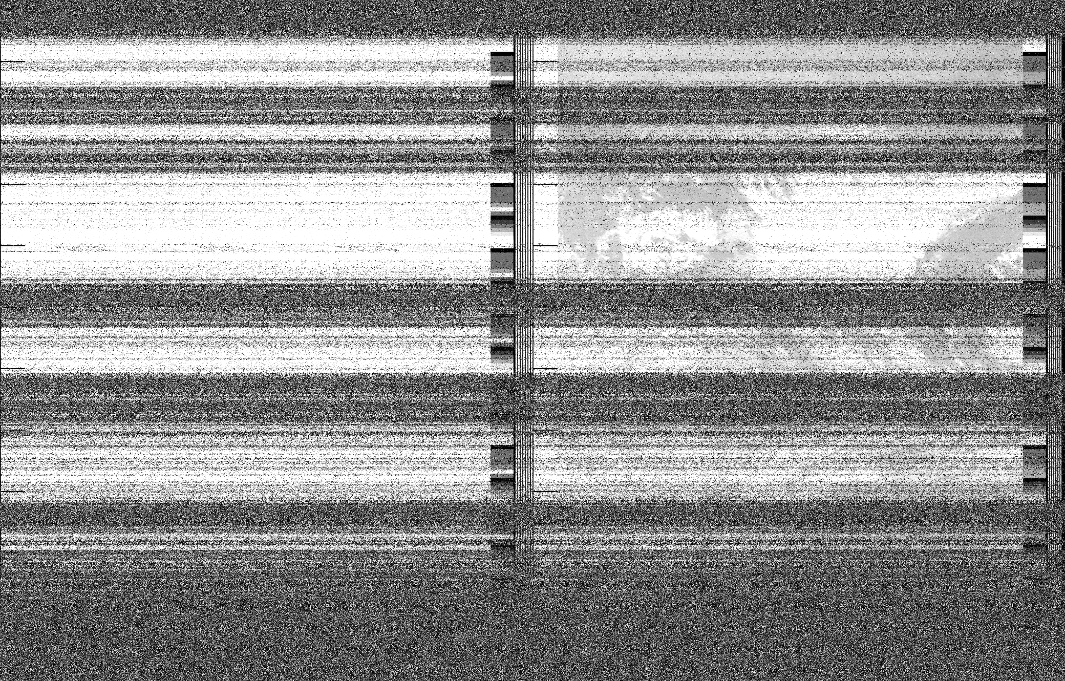 Pristine output with telemetry data withut cropping. Pristine images are
unenhanced, but normalised to produce images which represent,
as best as the software is able to, the original digital data. No attempt is made to temperature
normalise IR images. Disables gamma, sharpening, rotation, and other enhancements.