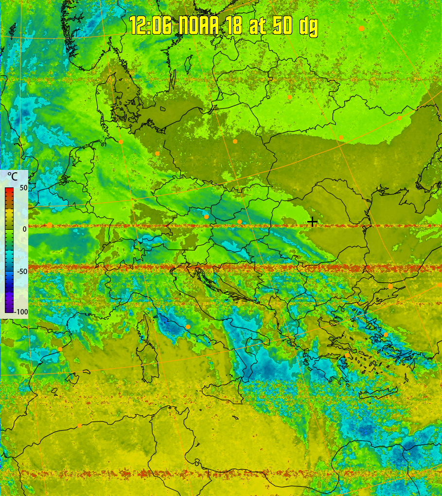 therm:
Produces a false colour image from NOAA APT images based on temperature.
Provides a good way of visualising cloud temperatures.