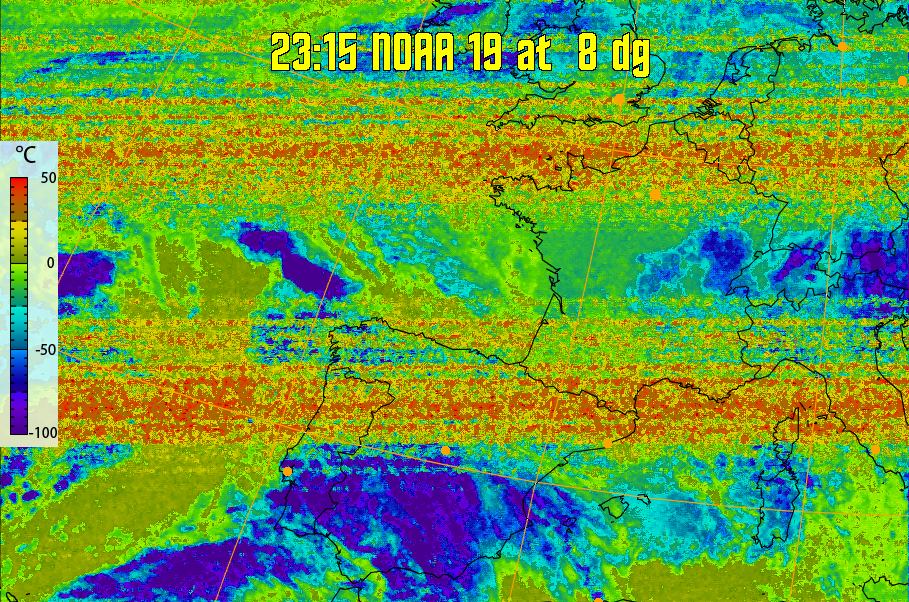 therm:
Produces a false colour image from NOAA APT images based on temperature.
Provides a good way of visualising cloud temperatures.