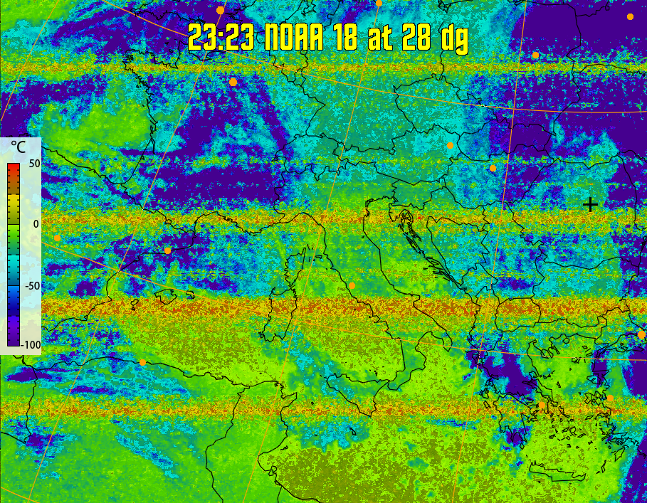 therm:
Produces a false colour image from NOAA APT images based on temperature.
Provides a good way of visualising cloud temperatures.