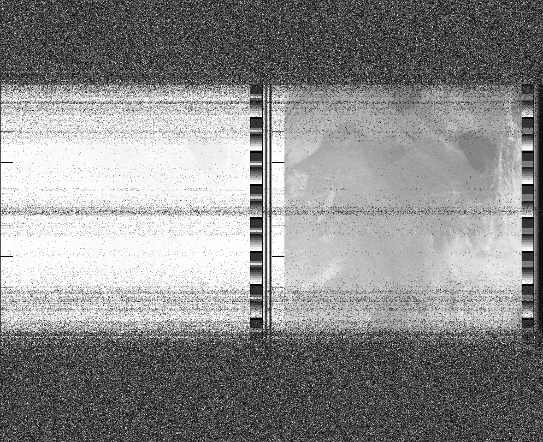 Pristine output with telemetry data withut cropping. Pristine images are
unenhanced, but normalised to produce images which represent,
as best as the software is able to, the original digital data. No attempt is made to temperature
normalise IR images. Disables gamma, sharpening, rotation, and other enhancements.