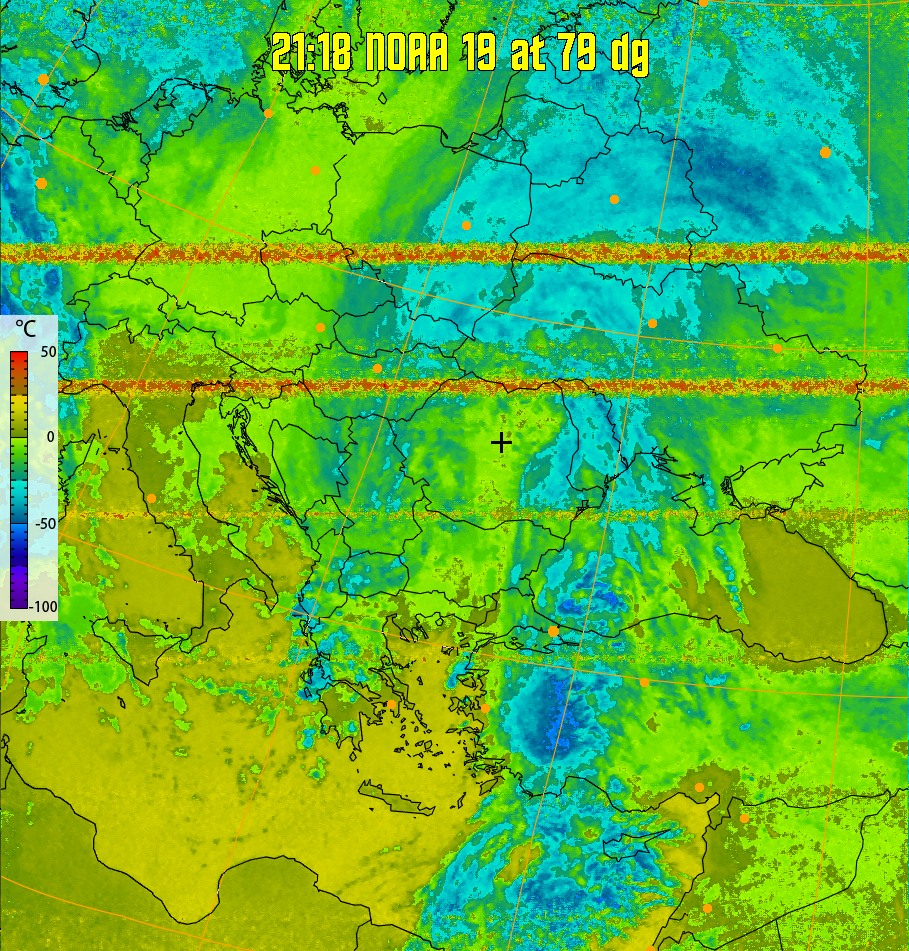 therm:
Produces a false colour image from NOAA APT images based on temperature.
Provides a good way of visualising cloud temperatures.