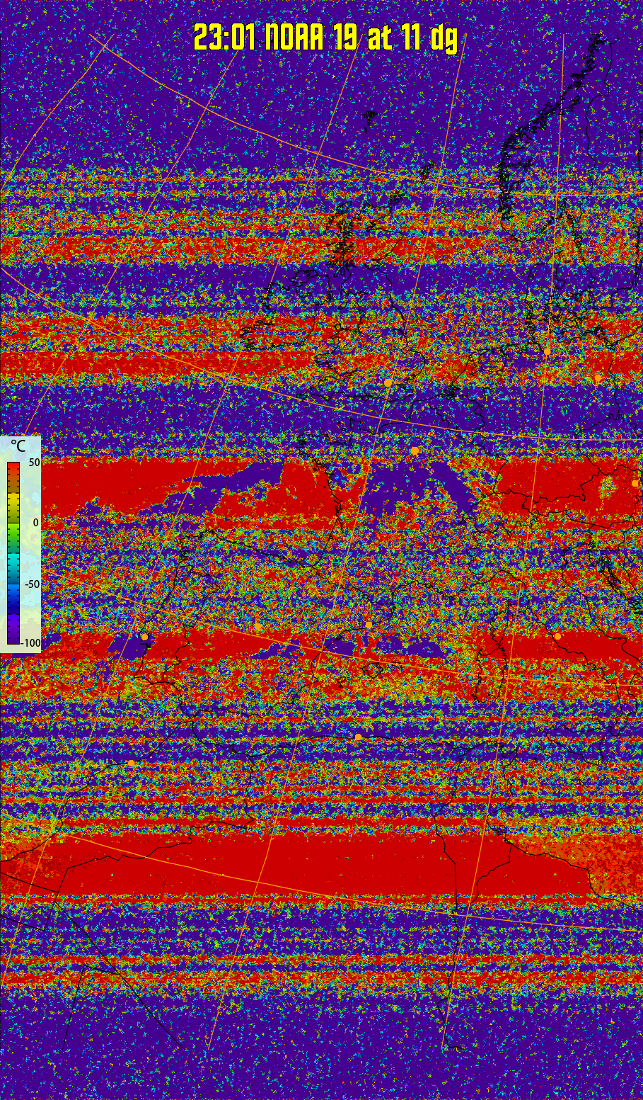 therm:
Produces a false colour image from NOAA APT images based on temperature.
Provides a good way of visualising cloud temperatures.