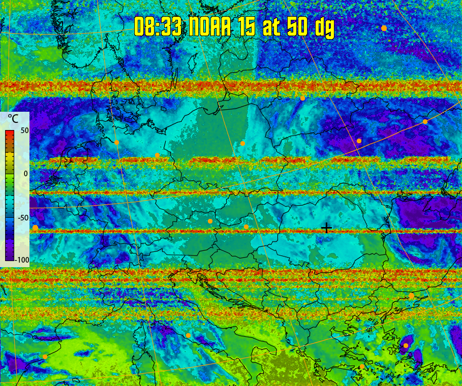 therm:
Produces a false colour image from NOAA APT images based on temperature.
Provides a good way of visualising cloud temperatures.