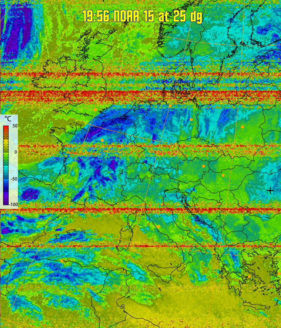 therm:
Produces a false colour image from NOAA APT images based on temperature.
Provides a good way of visualising cloud temperatures.