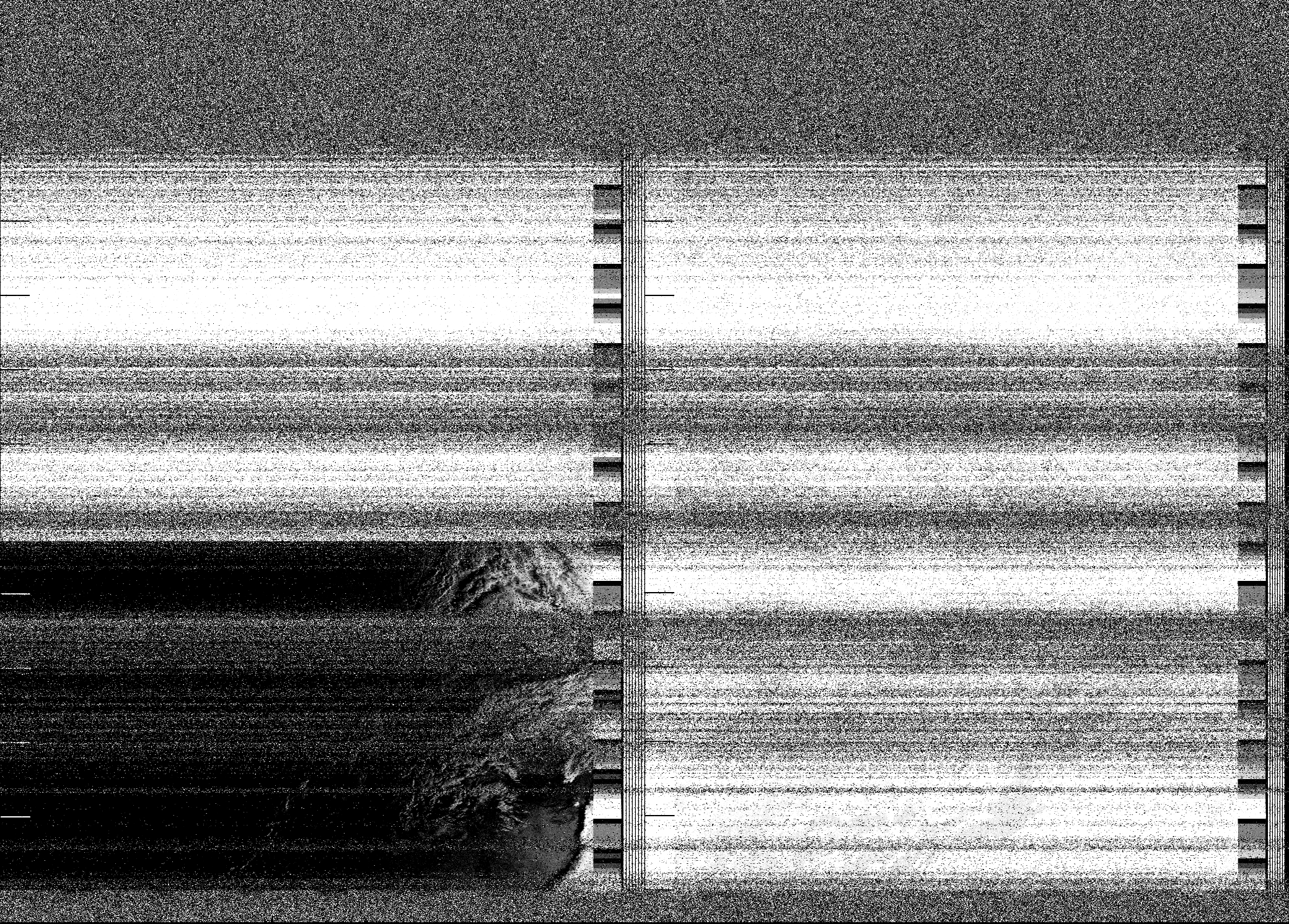 Pristine output with telemetry data withut cropping. Pristine images are
unenhanced, but normalised to produce images which represent,
as best as the software is able to, the original digital data. No attempt is made to temperature
normalise IR images. Disables gamma, sharpening, rotation, and other enhancements.