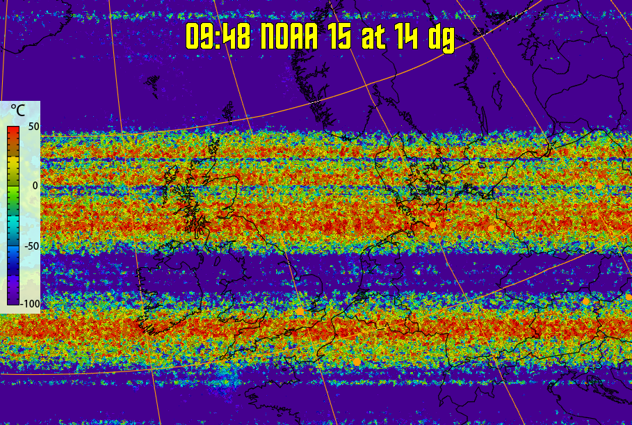 therm:
Produces a false colour image from NOAA APT images based on temperature.
Provides a good way of visualising cloud temperatures.