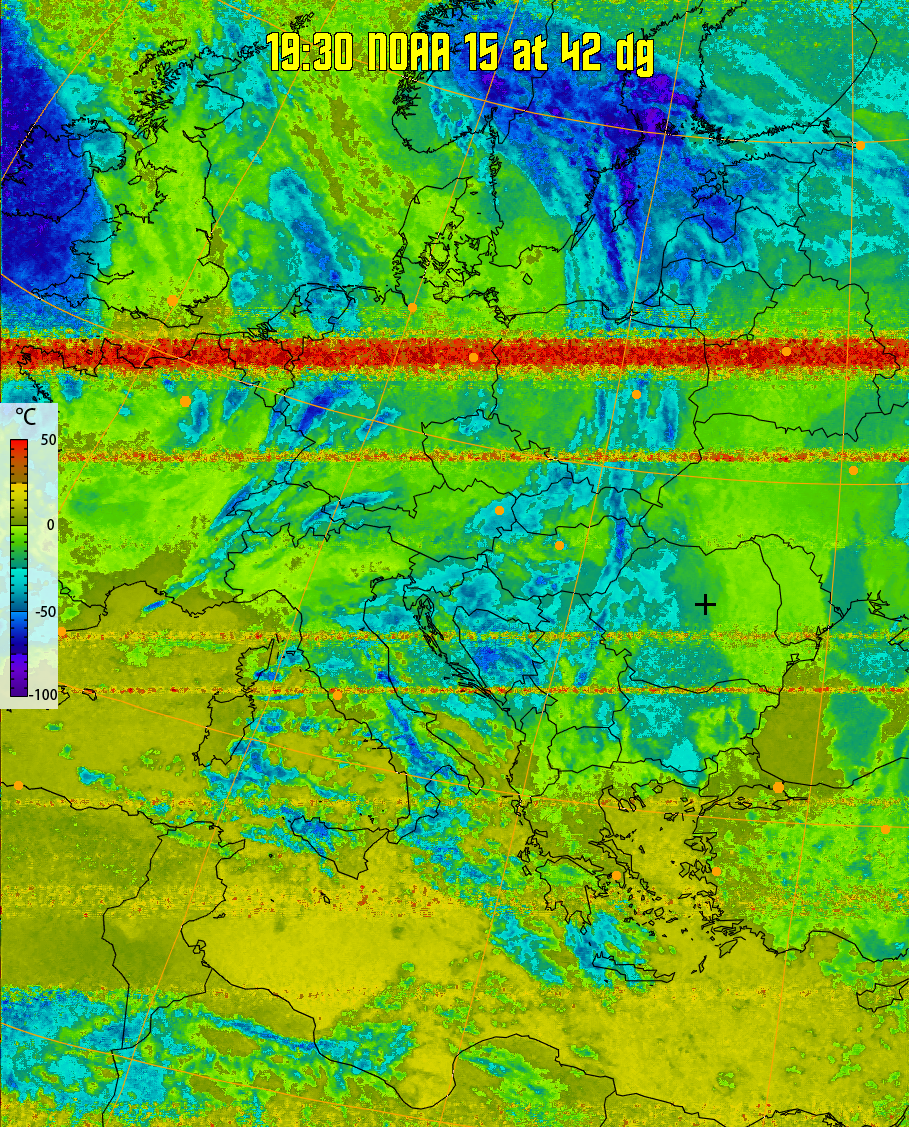 therm:
Produces a false colour image from NOAA APT images based on temperature.
Provides a good way of visualising cloud temperatures.