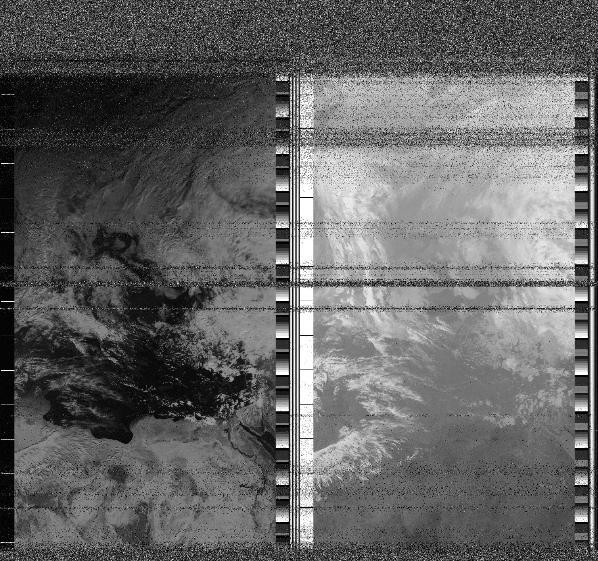 Pristine output with telemetry data withut cropping. Pristine images are
unenhanced, but normalised to produce images which represent,
as best as the software is able to, the original digital data. No attempt is made to temperature
normalise IR images. Disables gamma, sharpening, rotation, and other enhancements.