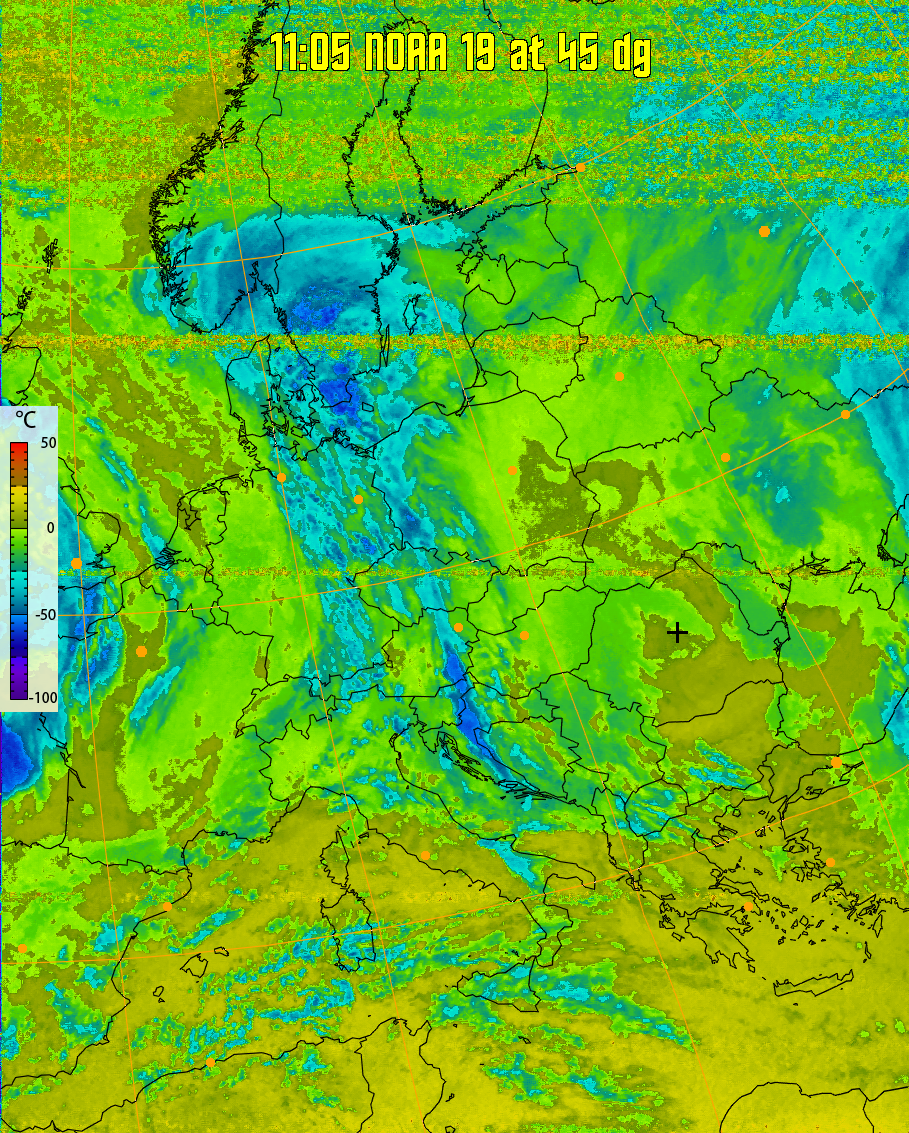 therm:
Produces a false colour image from NOAA APT images based on temperature.
Provides a good way of visualising cloud temperatures.