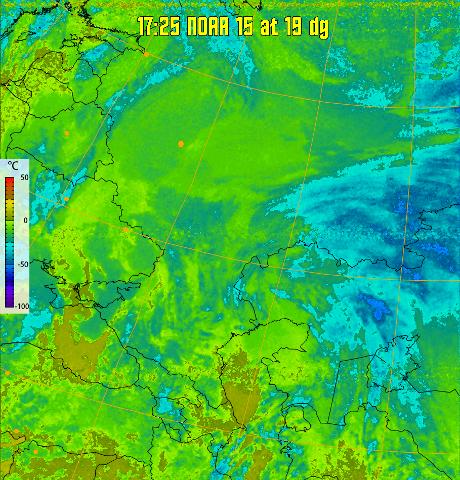 therm:
Produces a false colour image from NOAA APT images based on temperature.
Provides a good way of visualising cloud temperatures.