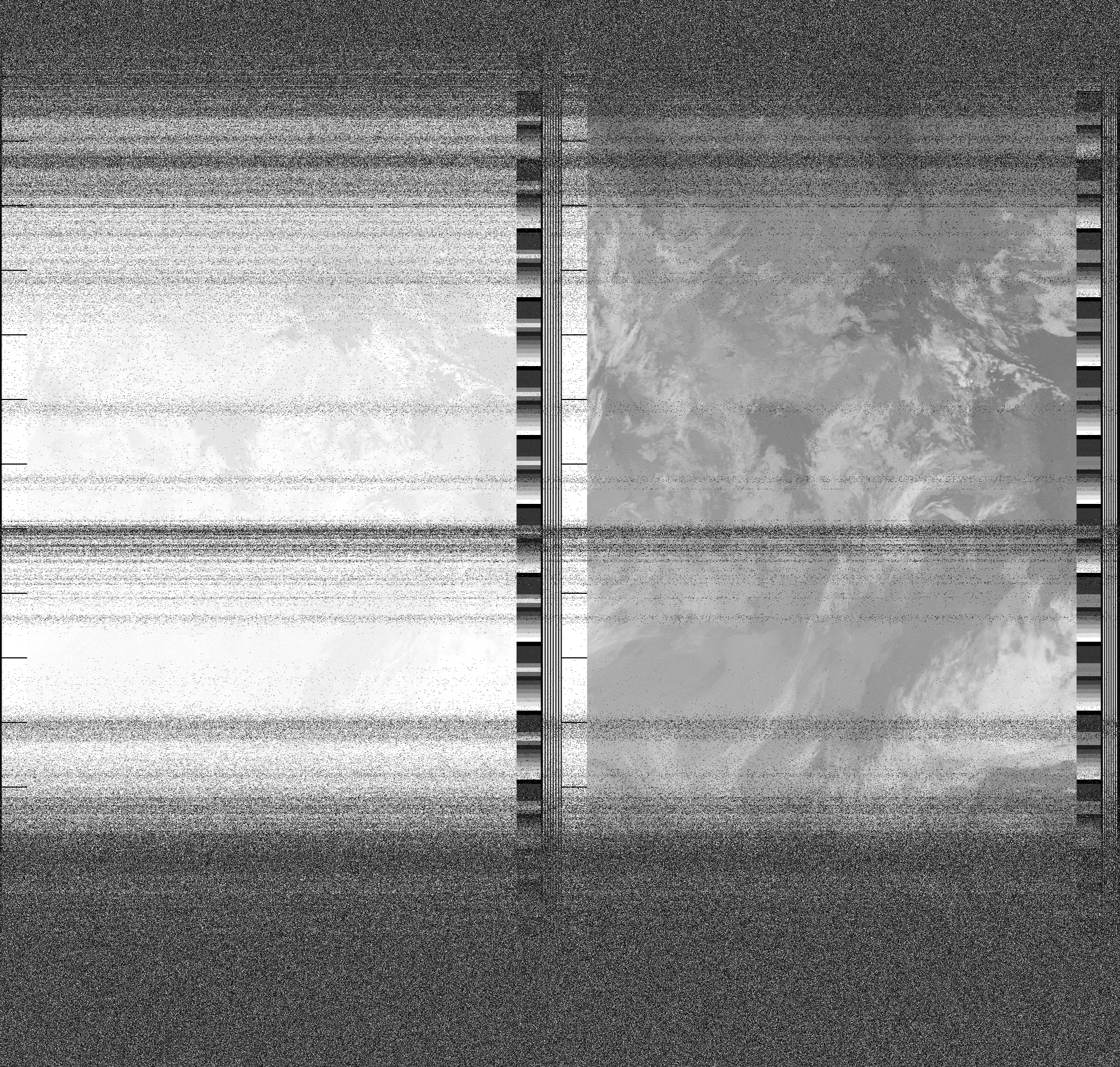 Pristine output with telemetry data withut cropping. Pristine images are
unenhanced, but normalised to produce images which represent,
as best as the software is able to, the original digital data. No attempt is made to temperature
normalise IR images. Disables gamma, sharpening, rotation, and other enhancements.