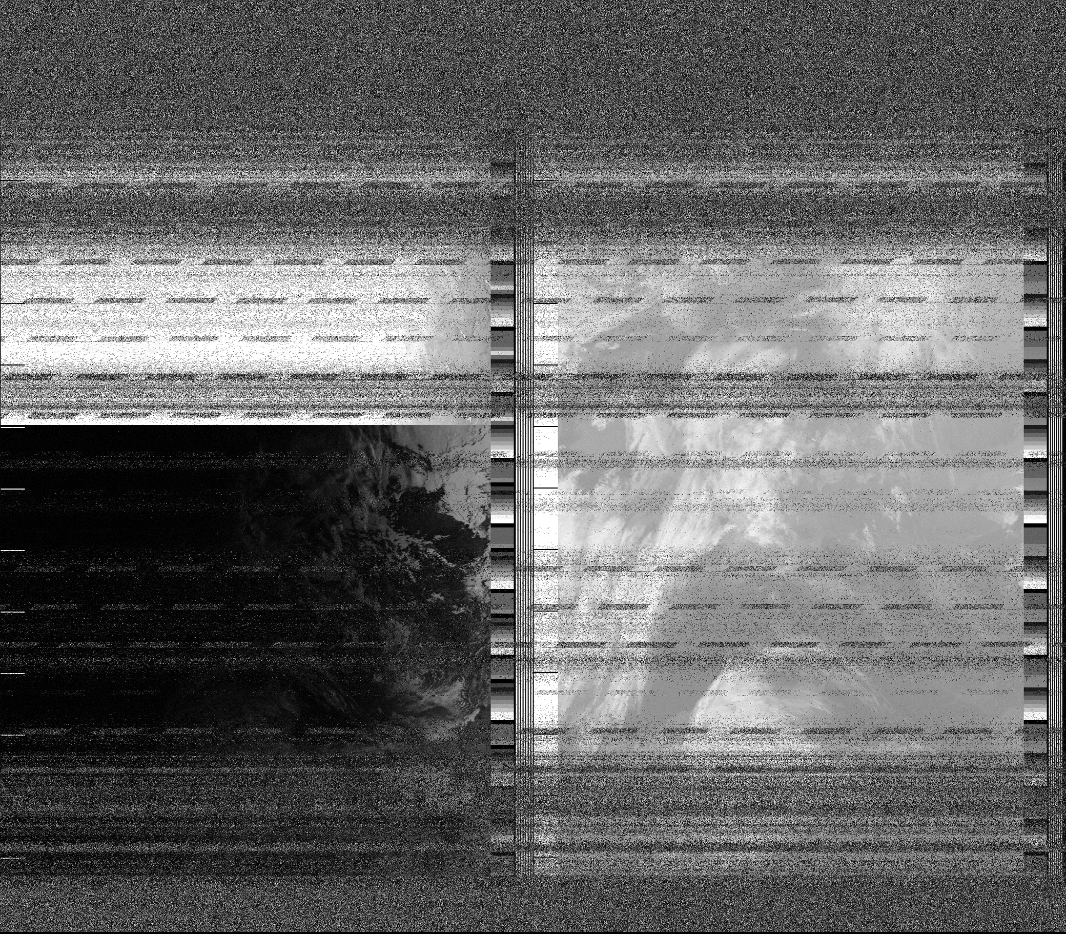 Pristine output with telemetry data withut cropping. Pristine images are
unenhanced, but normalised to produce images which represent,
as best as the software is able to, the original digital data. No attempt is made to temperature
normalise IR images. Disables gamma, sharpening, rotation, and other enhancements.