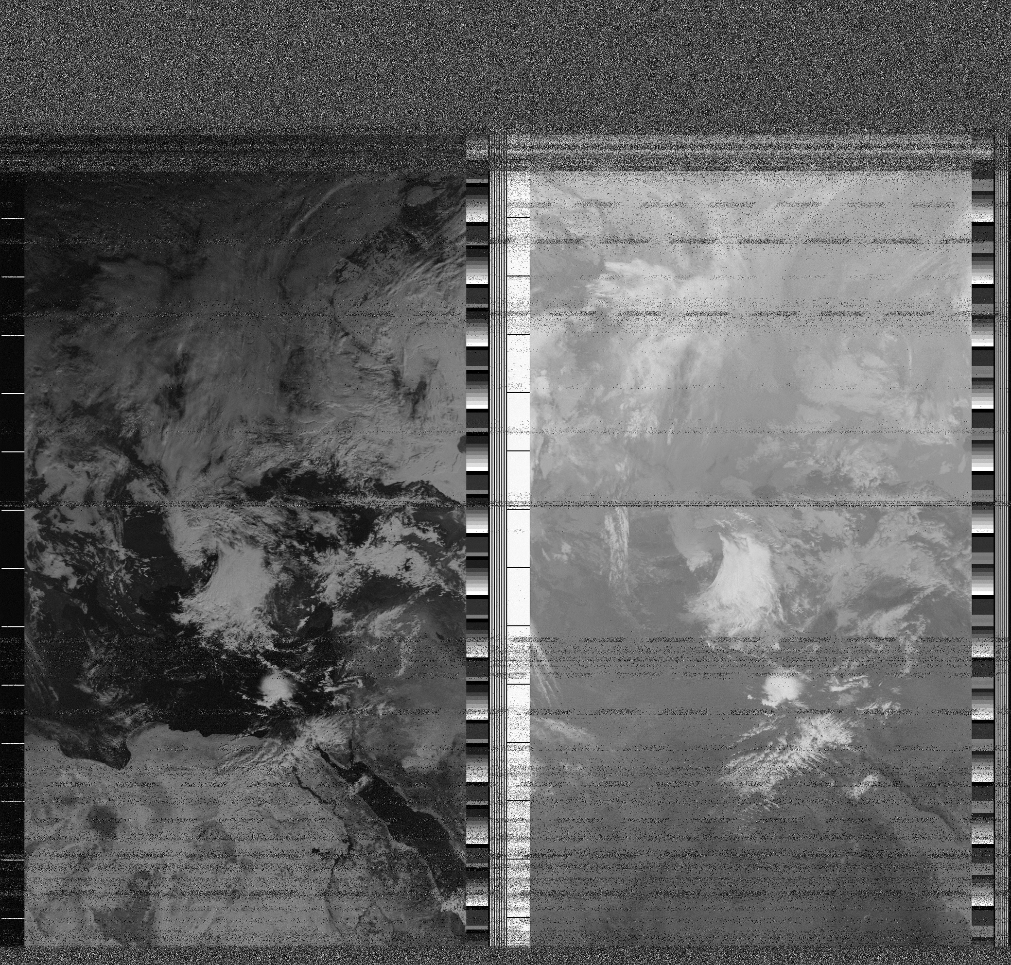 Pristine output with telemetry data withut cropping. Pristine images are
unenhanced, but normalised to produce images which represent,
as best as the software is able to, the original digital data. No attempt is made to temperature
normalise IR images. Disables gamma, sharpening, rotation, and other enhancements.