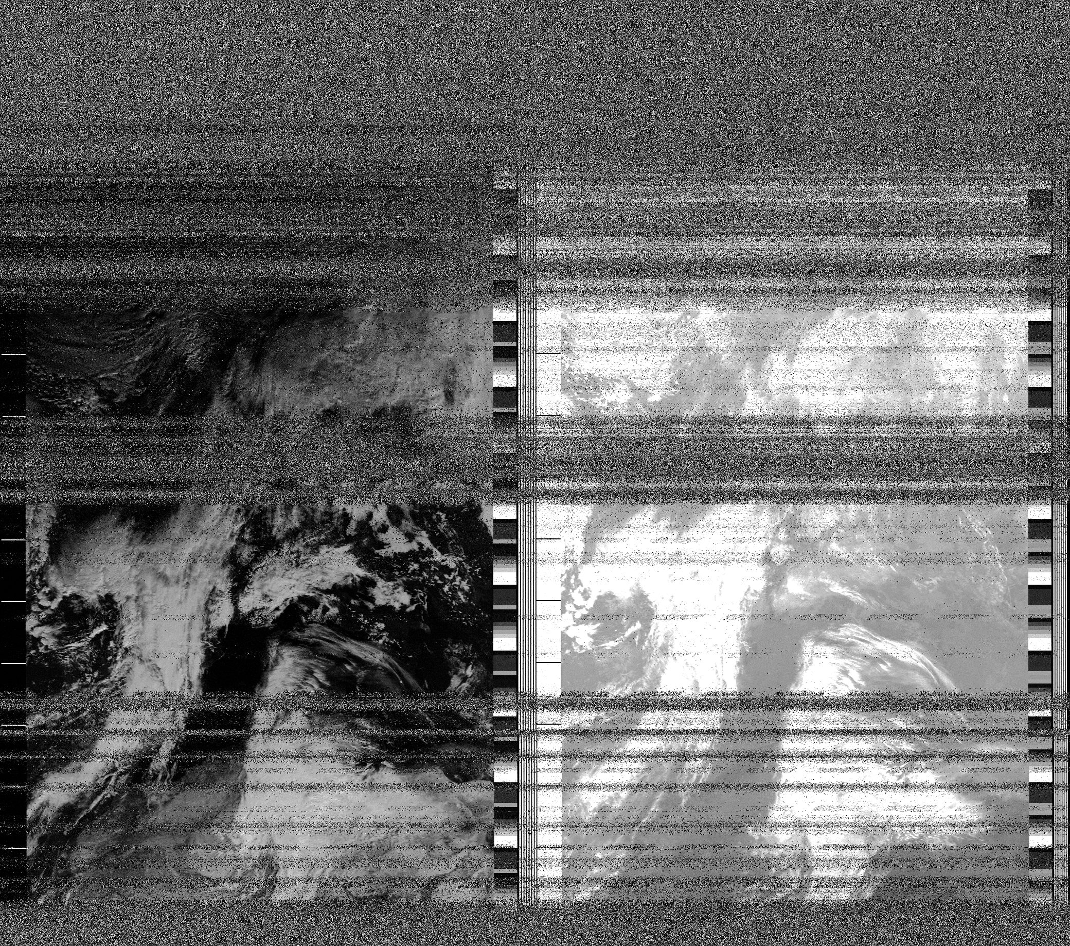 Pristine output with telemetry data withut cropping. Pristine images are
unenhanced, but normalised to produce images which represent,
as best as the software is able to, the original digital data. No attempt is made to temperature
normalise IR images. Disables gamma, sharpening, rotation, and other enhancements.