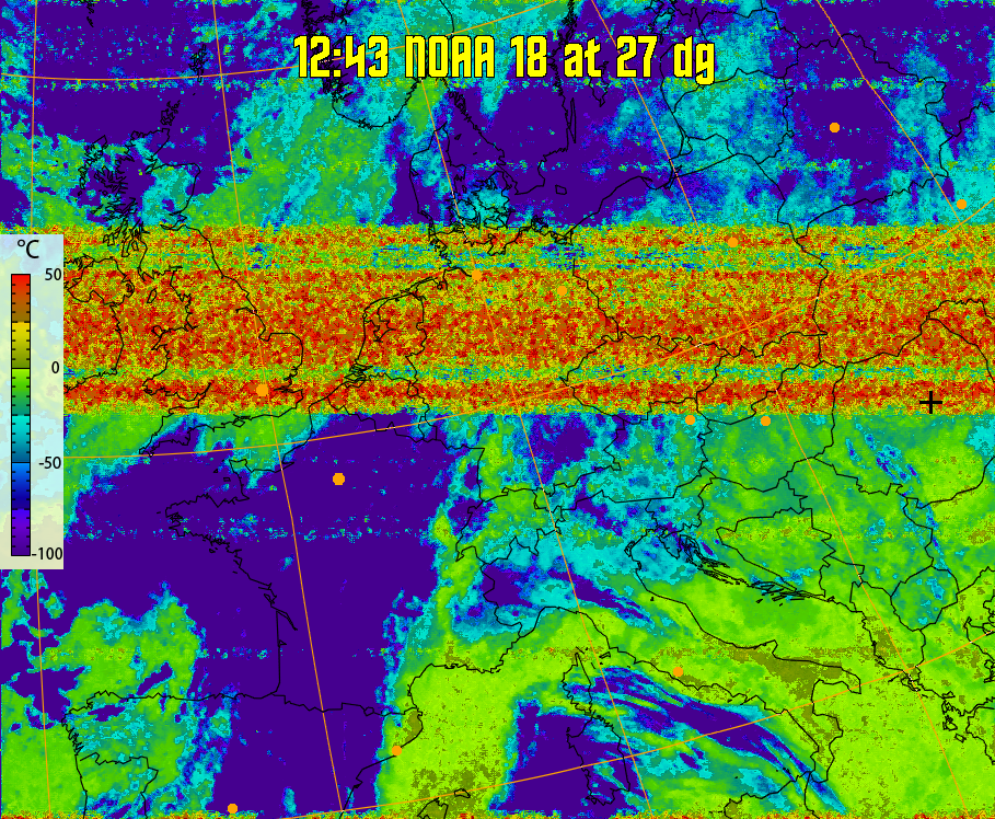 therm:
Produces a false colour image from NOAA APT images based on temperature.
Provides a good way of visualising cloud temperatures.