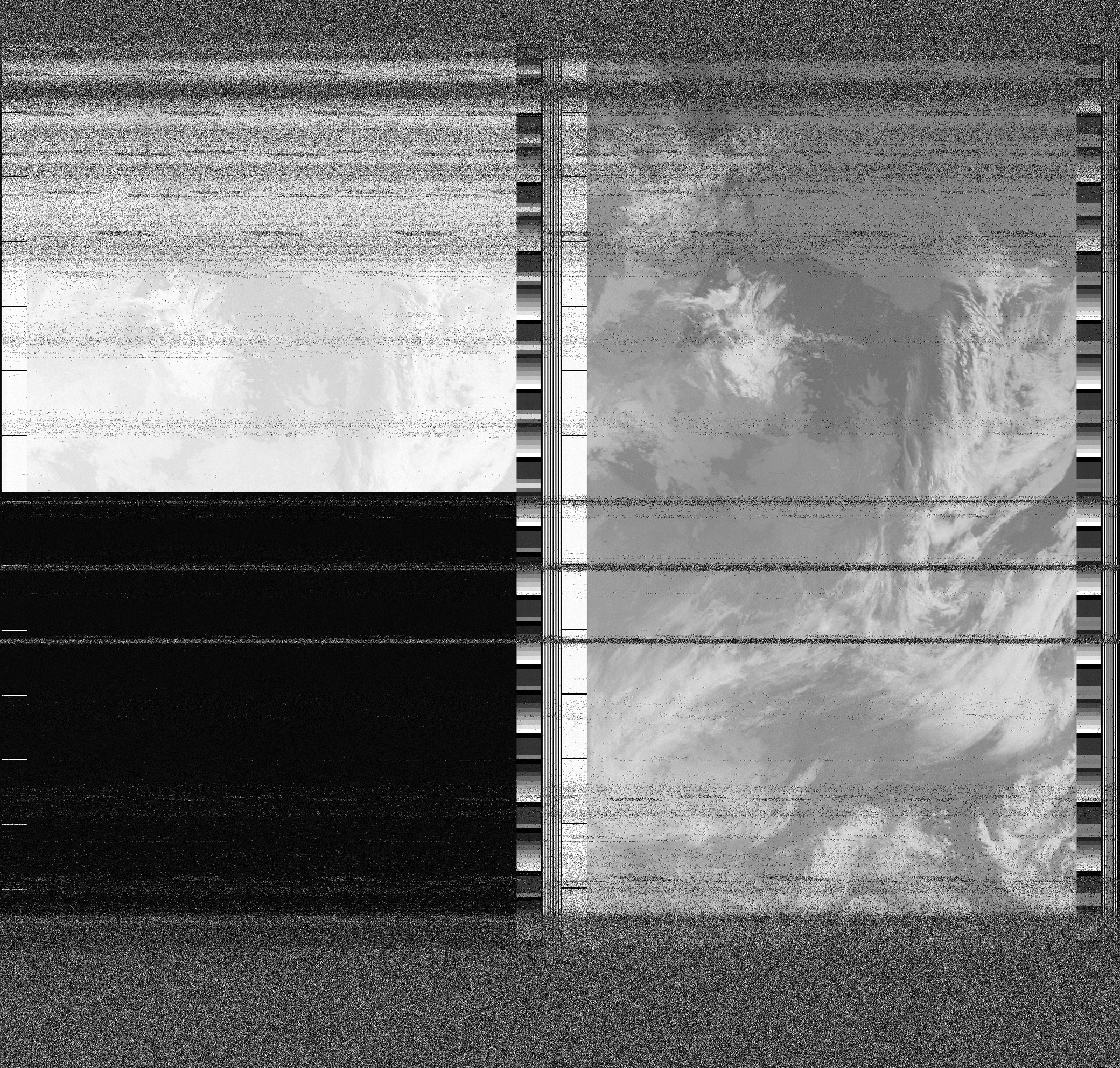 Pristine output with telemetry data withut cropping. Pristine images are
unenhanced, but normalised to produce images which represent,
as best as the software is able to, the original digital data. No attempt is made to temperature
normalise IR images. Disables gamma, sharpening, rotation, and other enhancements.