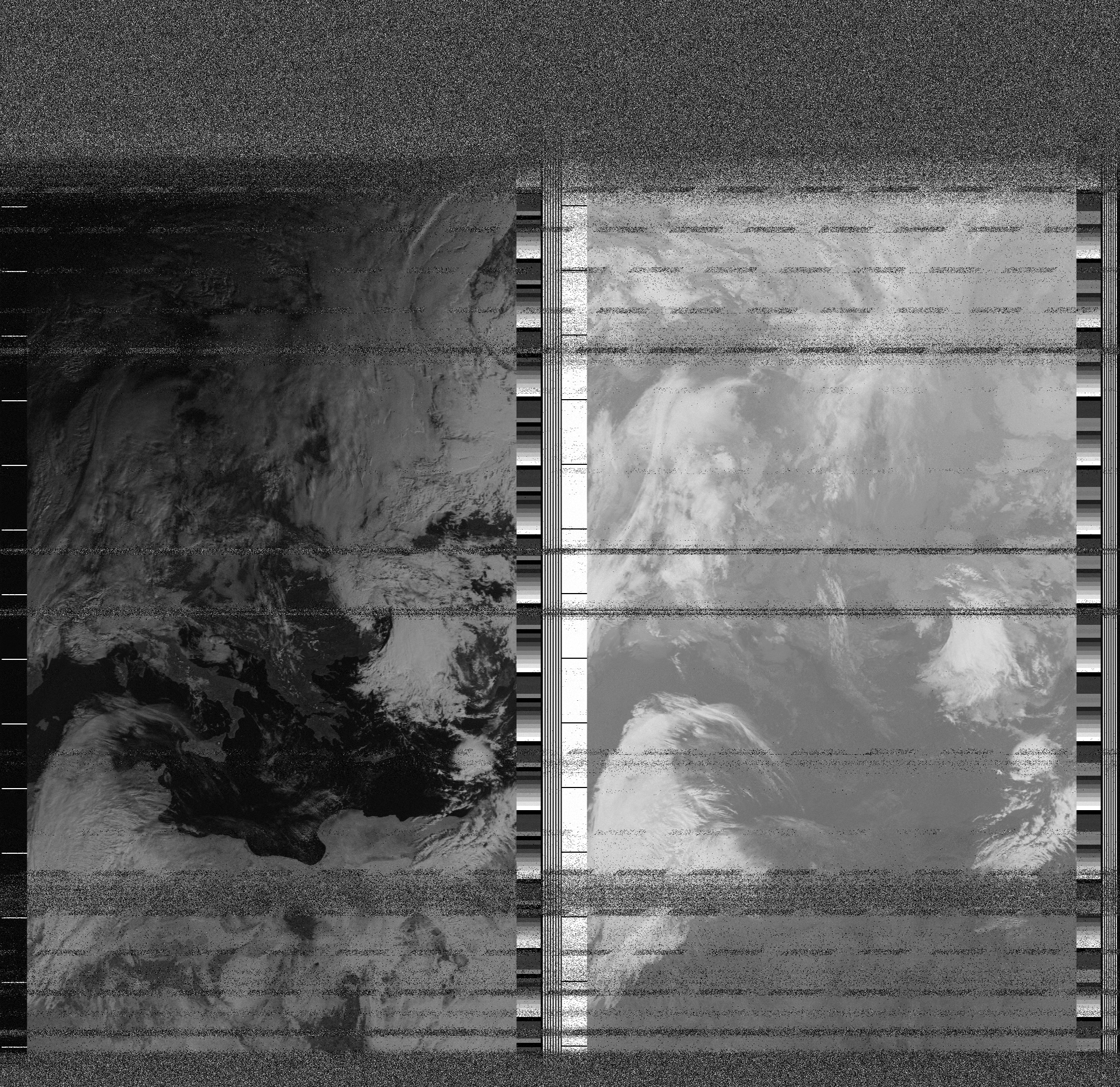 Pristine output with telemetry data withut cropping. Pristine images are
unenhanced, but normalised to produce images which represent,
as best as the software is able to, the original digital data. No attempt is made to temperature
normalise IR images. Disables gamma, sharpening, rotation, and other enhancements.