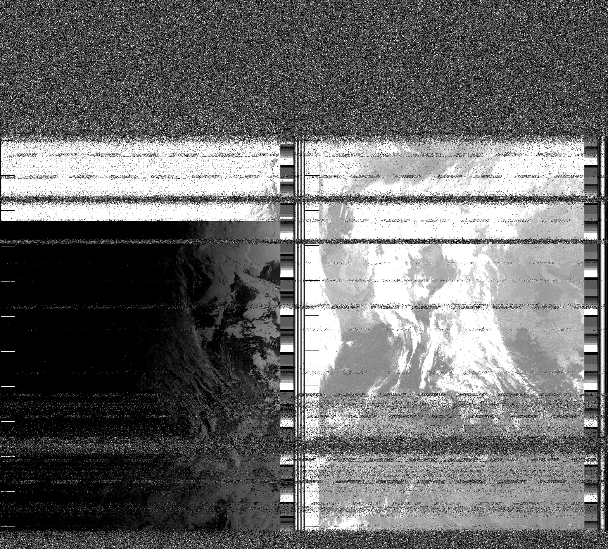 Pristine output with telemetry data withut cropping. Pristine images are
unenhanced, but normalised to produce images which represent,
as best as the software is able to, the original digital data. No attempt is made to temperature
normalise IR images. Disables gamma, sharpening, rotation, and other enhancements.