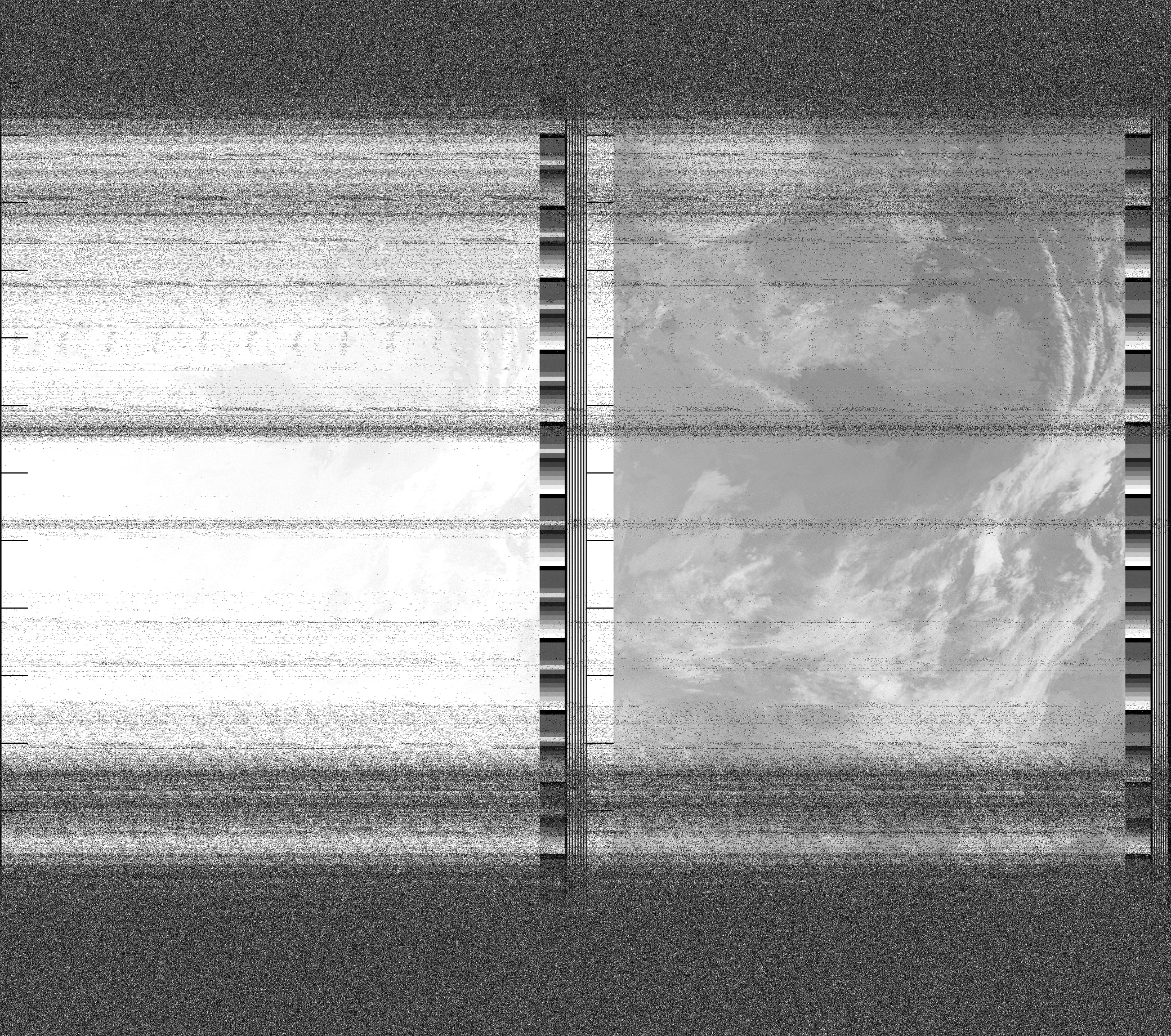 Pristine output with telemetry data withut cropping. Pristine images are
unenhanced, but normalised to produce images which represent,
as best as the software is able to, the original digital data. No attempt is made to temperature
normalise IR images. Disables gamma, sharpening, rotation, and other enhancements.