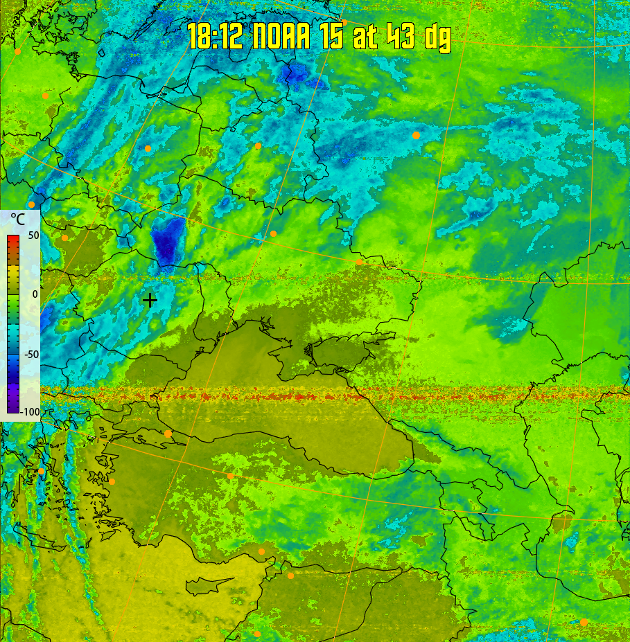 therm:
Produces a false colour image from NOAA APT images based on temperature.
Provides a good way of visualising cloud temperatures.