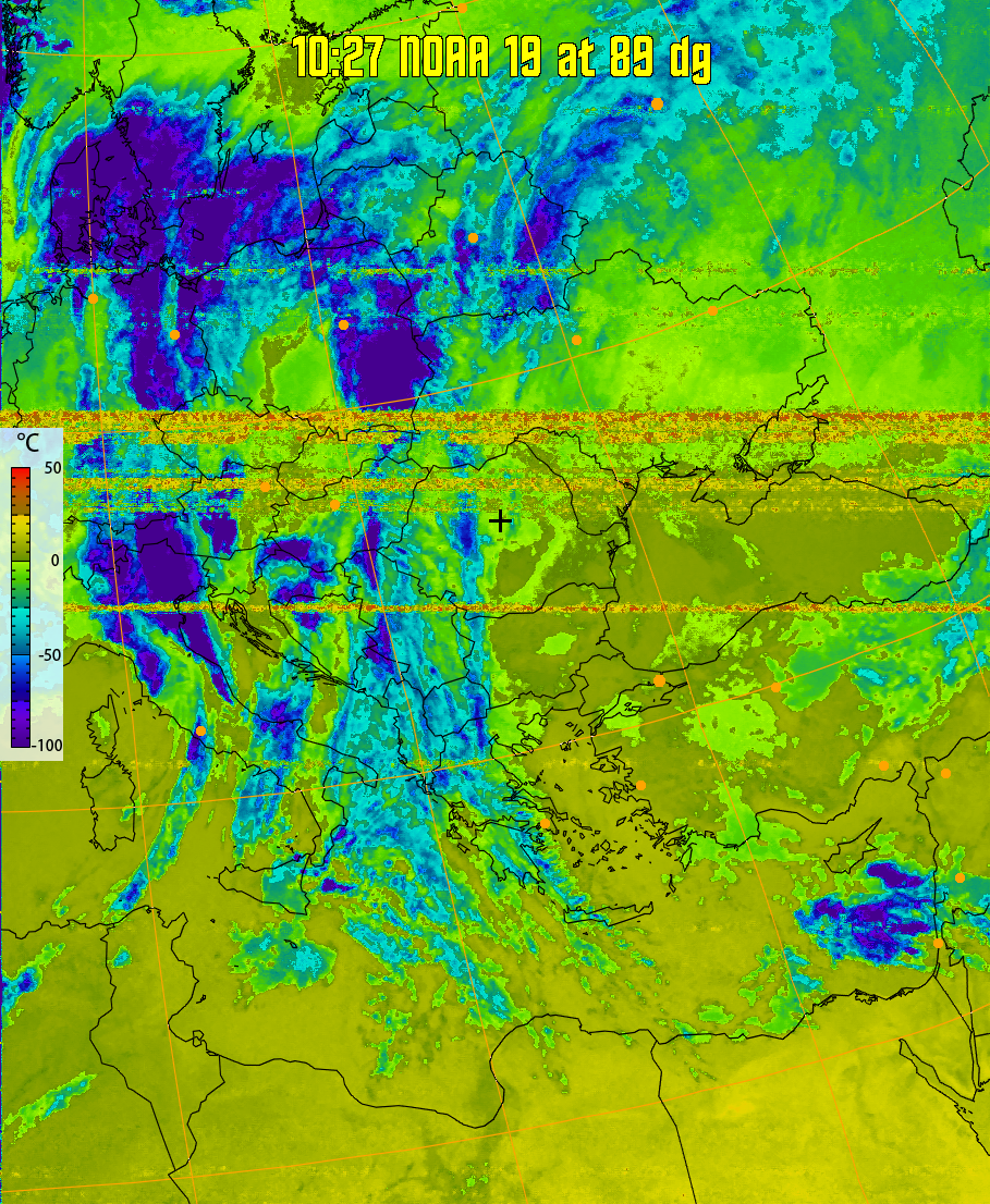 therm:
Produces a false colour image from NOAA APT images based on temperature.
Provides a good way of visualising cloud temperatures.