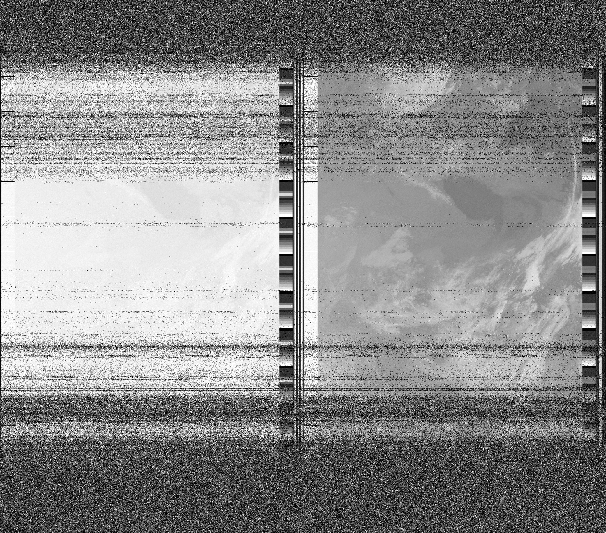 Pristine output with telemetry data withut cropping. Pristine images are
unenhanced, but normalised to produce images which represent,
as best as the software is able to, the original digital data. No attempt is made to temperature
normalise IR images. Disables gamma, sharpening, rotation, and other enhancements.