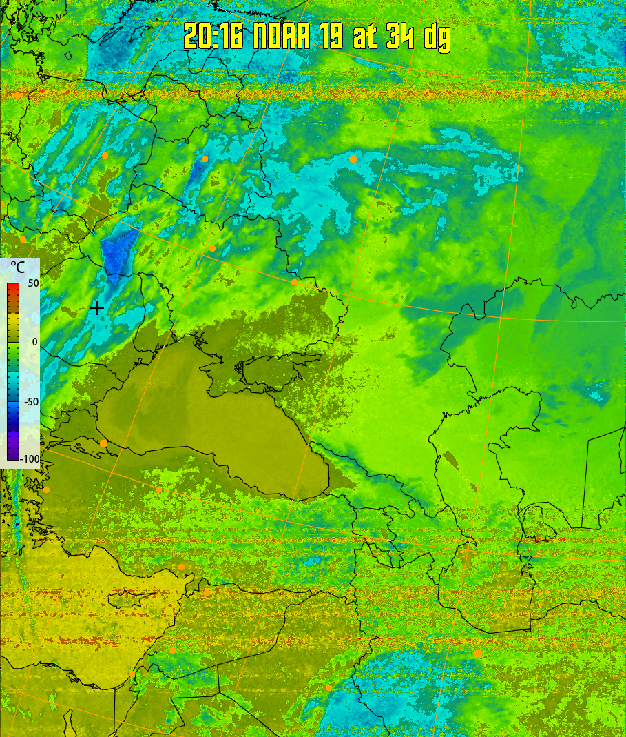 therm:
Produces a false colour image from NOAA APT images based on temperature.
Provides a good way of visualising cloud temperatures.