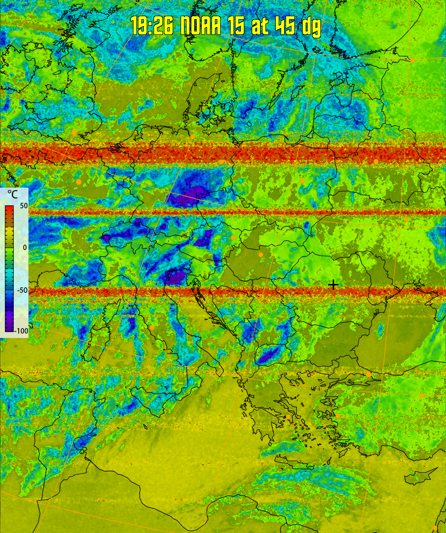 therm:
Produces a false colour image from NOAA APT images based on temperature.
Provides a good way of visualising cloud temperatures.