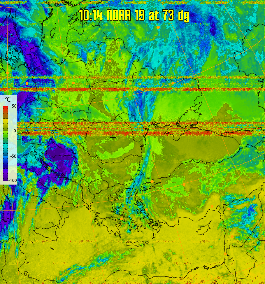 therm:
Produces a false colour image from NOAA APT images based on temperature.
Provides a good way of visualising cloud temperatures.