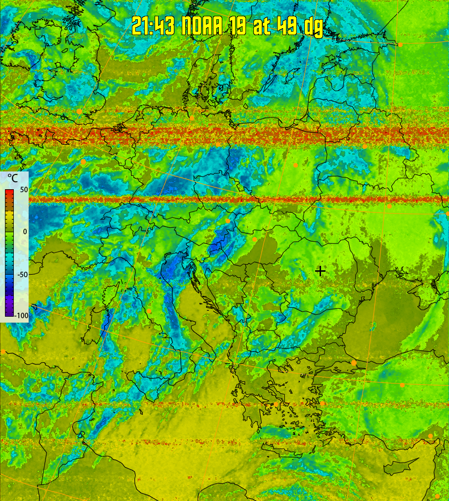 therm:
Produces a false colour image from NOAA APT images based on temperature.
Provides a good way of visualising cloud temperatures.