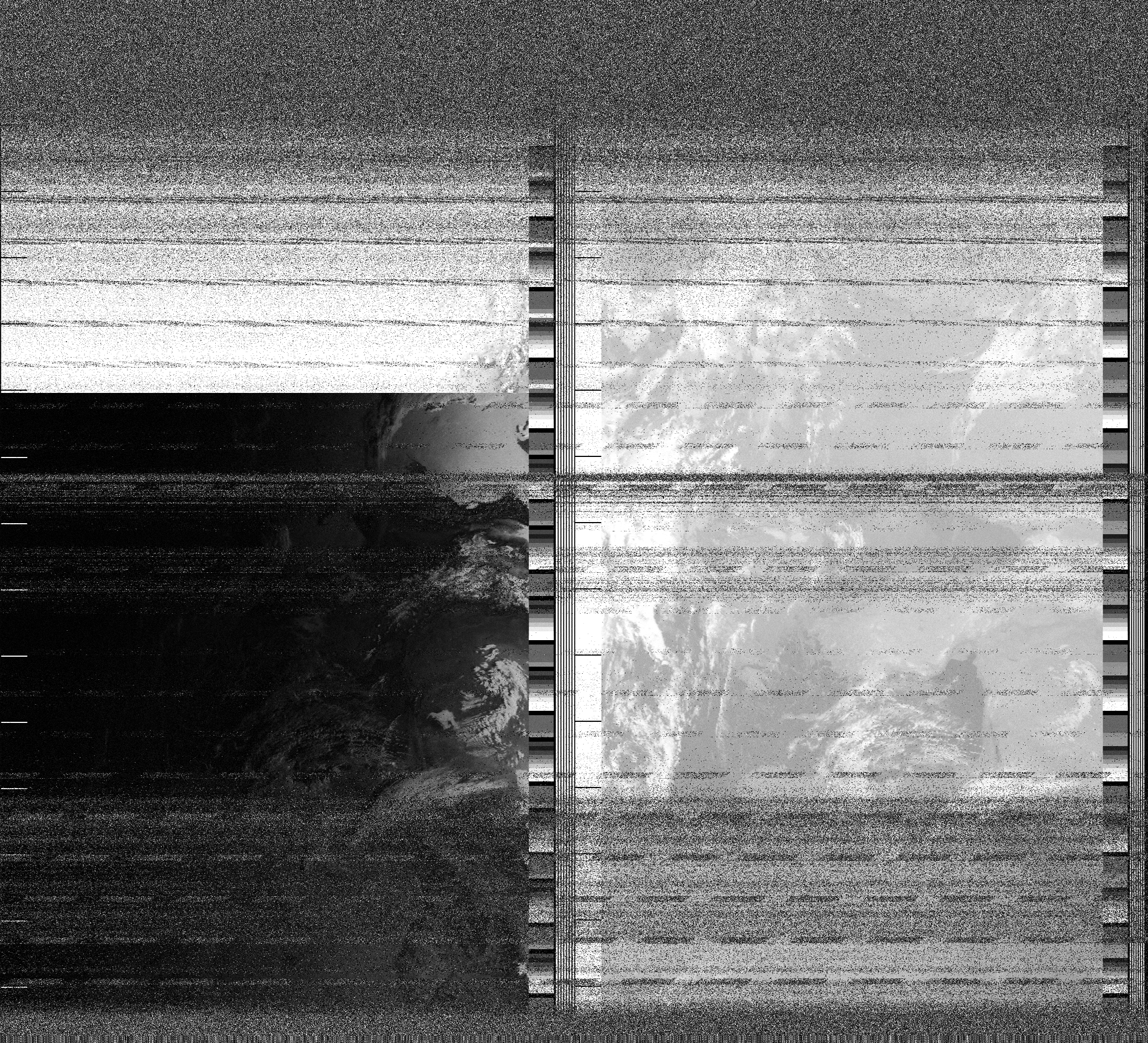 Pristine output with telemetry data withut cropping. Pristine images are
unenhanced, but normalised to produce images which represent,
as best as the software is able to, the original digital data. No attempt is made to temperature
normalise IR images. Disables gamma, sharpening, rotation, and other enhancements.