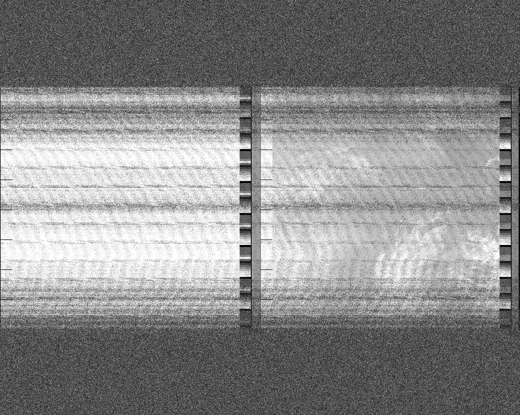 Pristine output with telemetry data withut cropping. Pristine images are
unenhanced, but normalised to produce images which represent,
as best as the software is able to, the original digital data. No attempt is made to temperature
normalise IR images. Disables gamma, sharpening, rotation, and other enhancements.