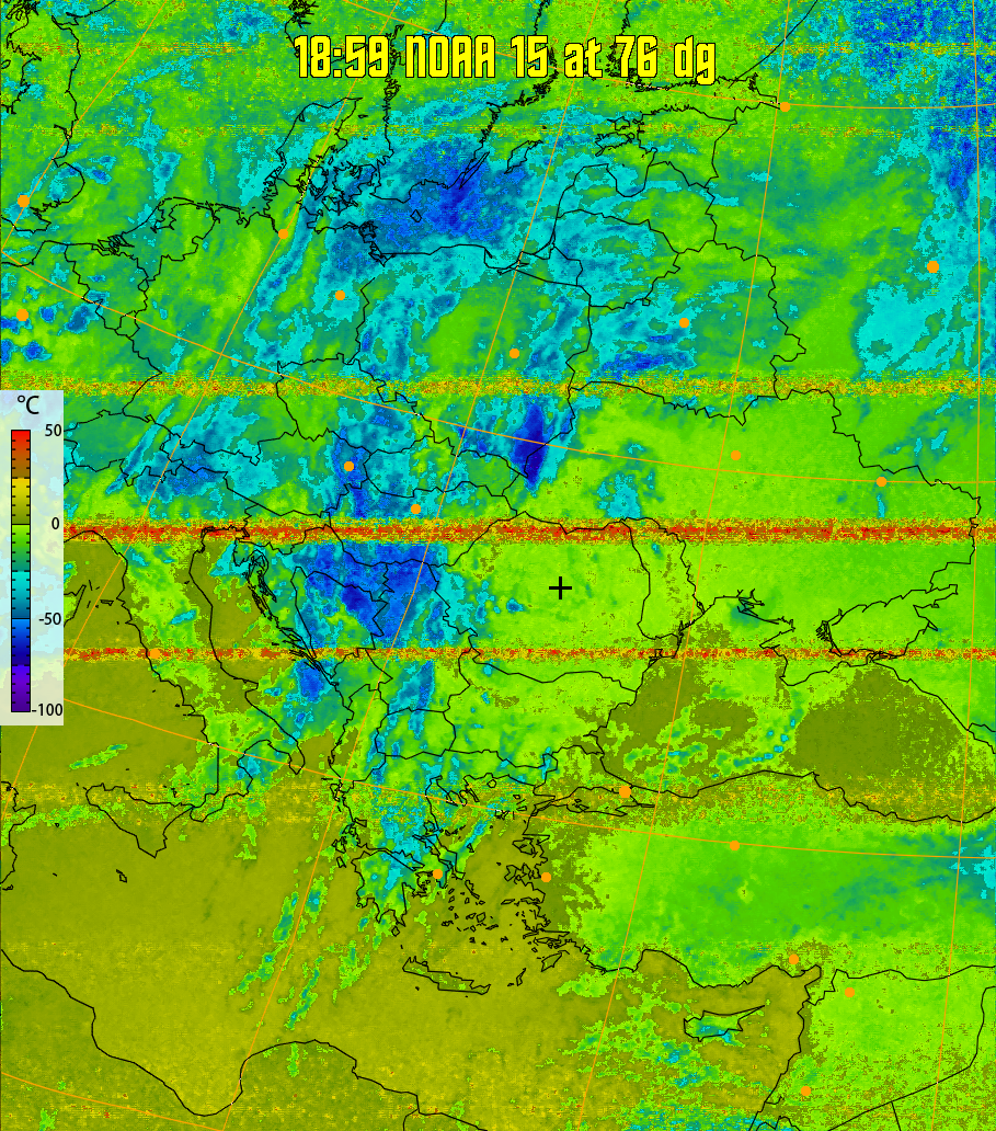 therm:
Produces a false colour image from NOAA APT images based on temperature.
Provides a good way of visualising cloud temperatures.