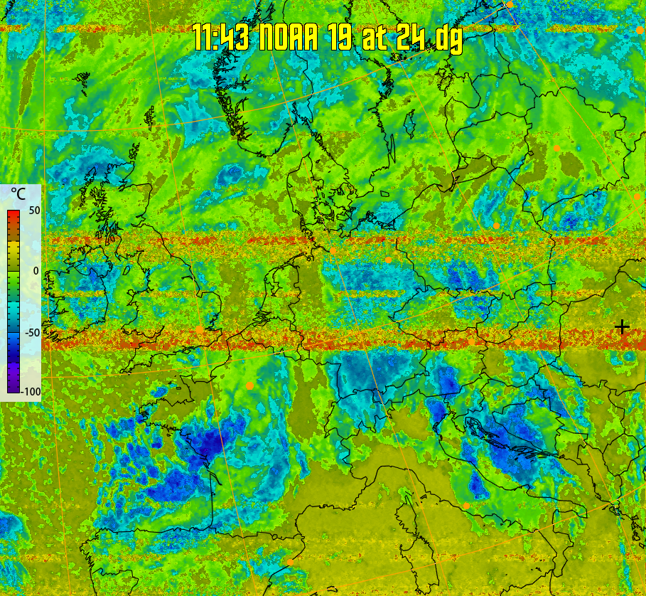 therm:
Produces a false colour image from NOAA APT images based on temperature.
Provides a good way of visualising cloud temperatures.