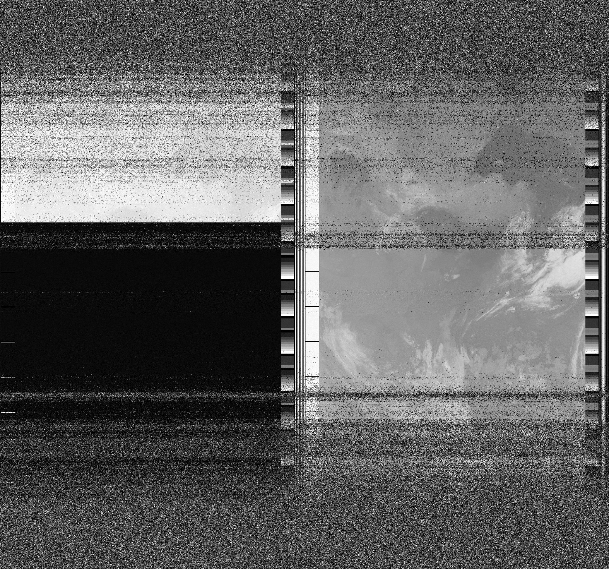 Pristine output with telemetry data withut cropping. Pristine images are
unenhanced, but normalised to produce images which represent,
as best as the software is able to, the original digital data. No attempt is made to temperature
normalise IR images. Disables gamma, sharpening, rotation, and other enhancements.