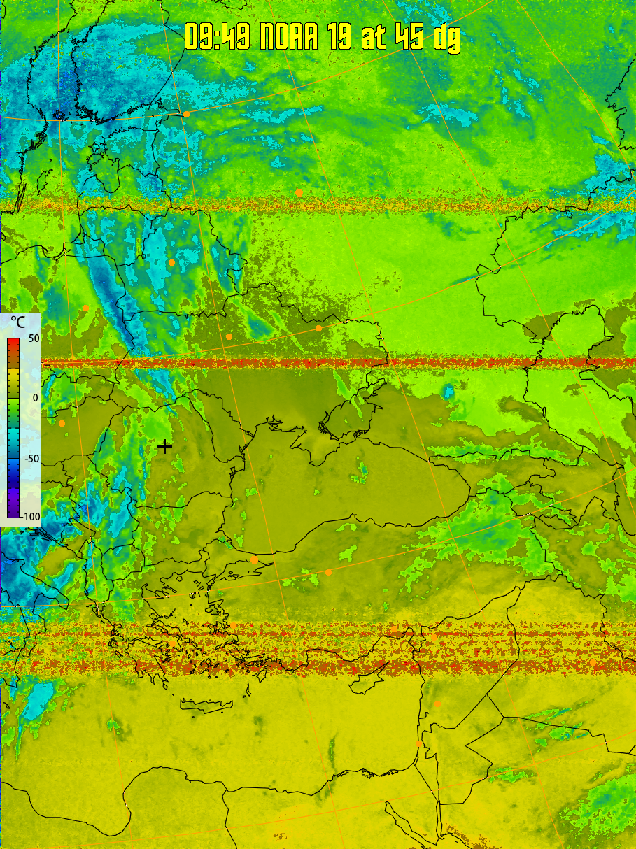 therm:
Produces a false colour image from NOAA APT images based on temperature.
Provides a good way of visualising cloud temperatures.